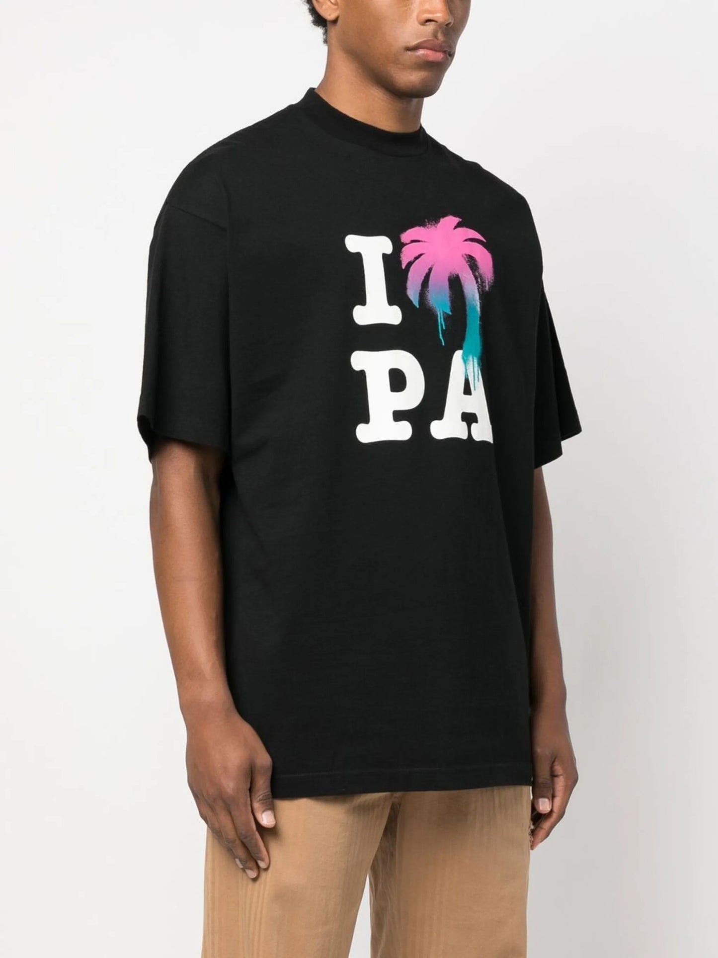 logo-print organic cotton T-shirt