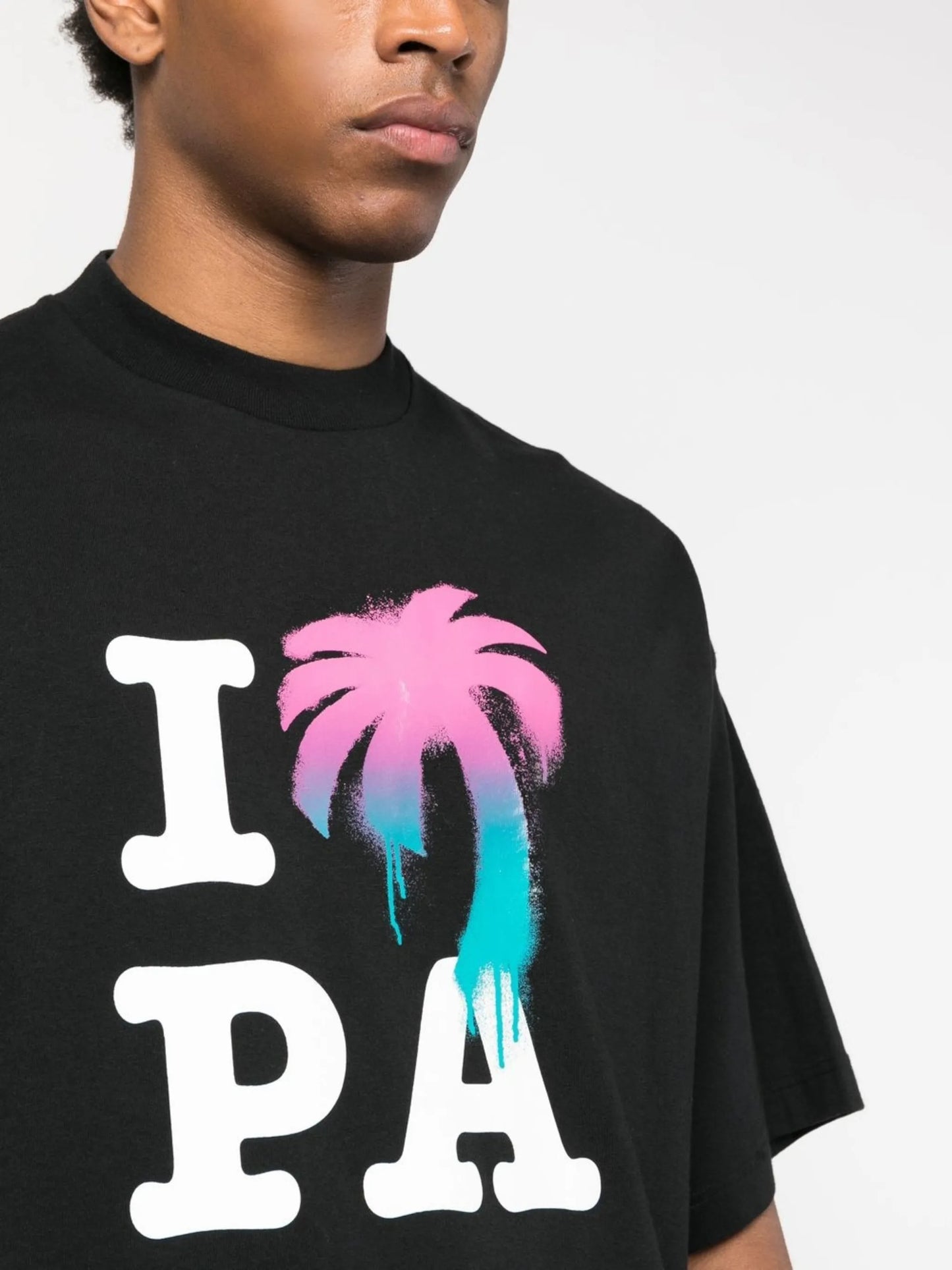 logo-print organic cotton T-shirt
