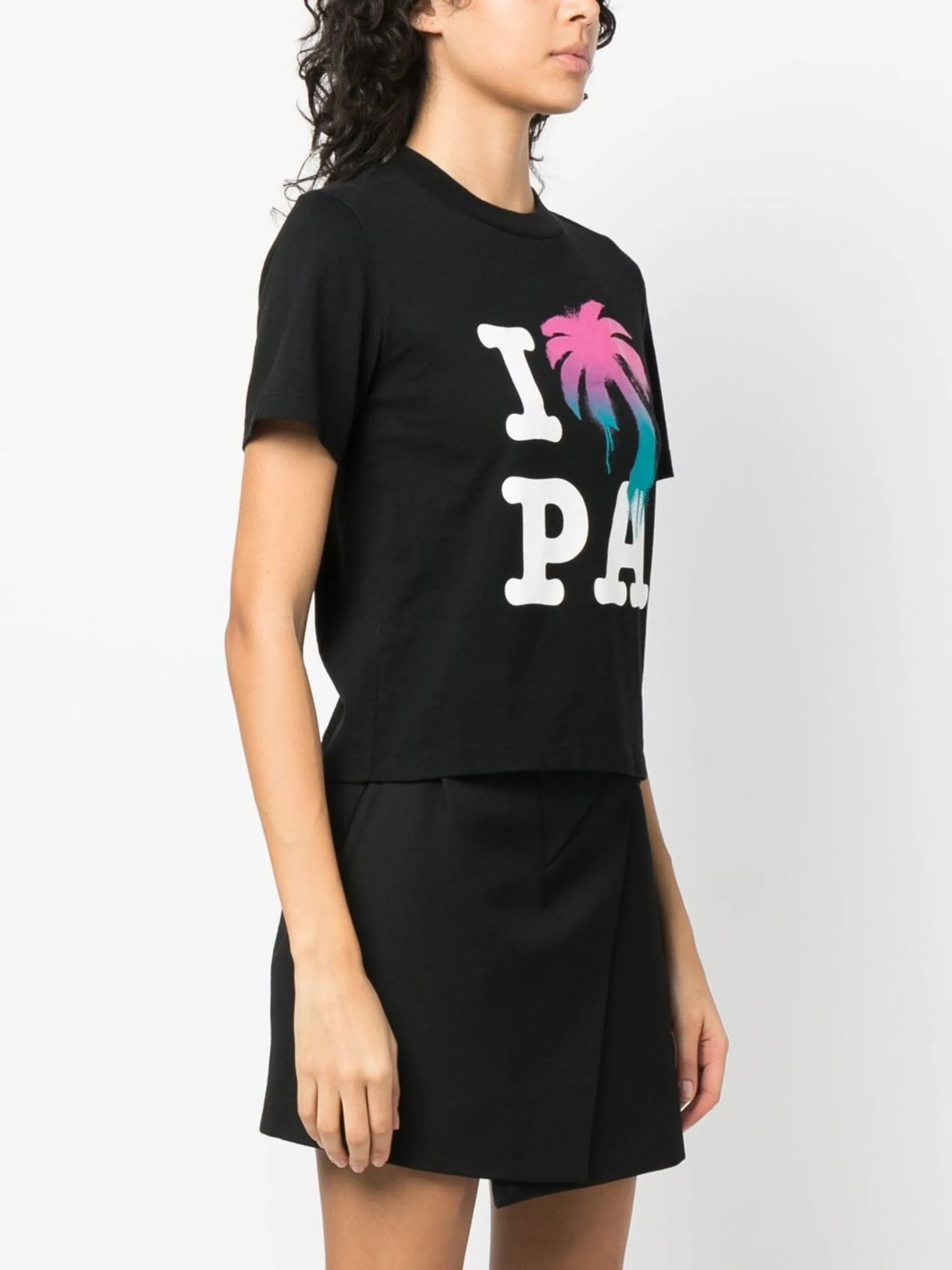 logo-print organic cotton T-shirt
