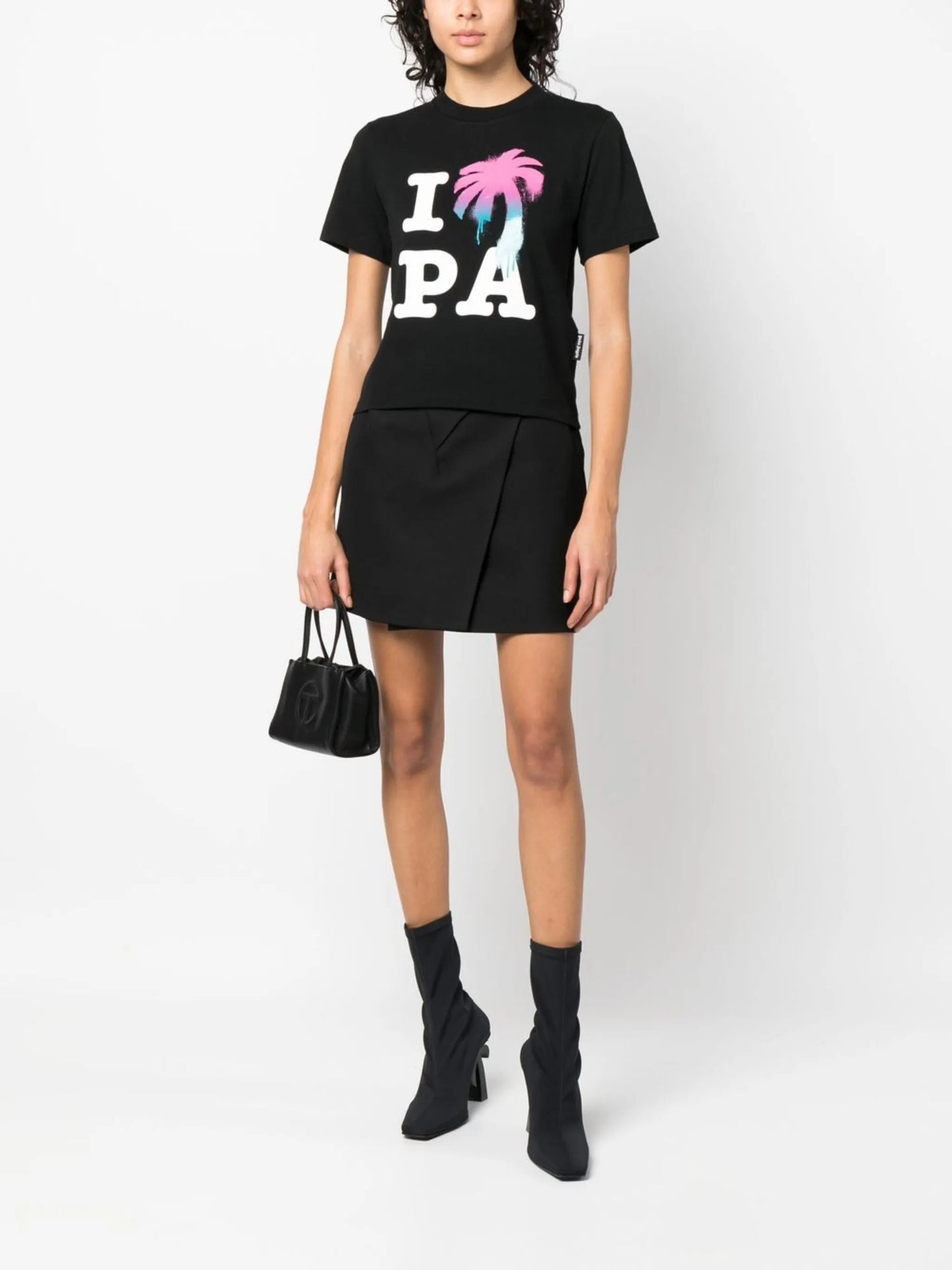logo-print organic cotton T-shirt