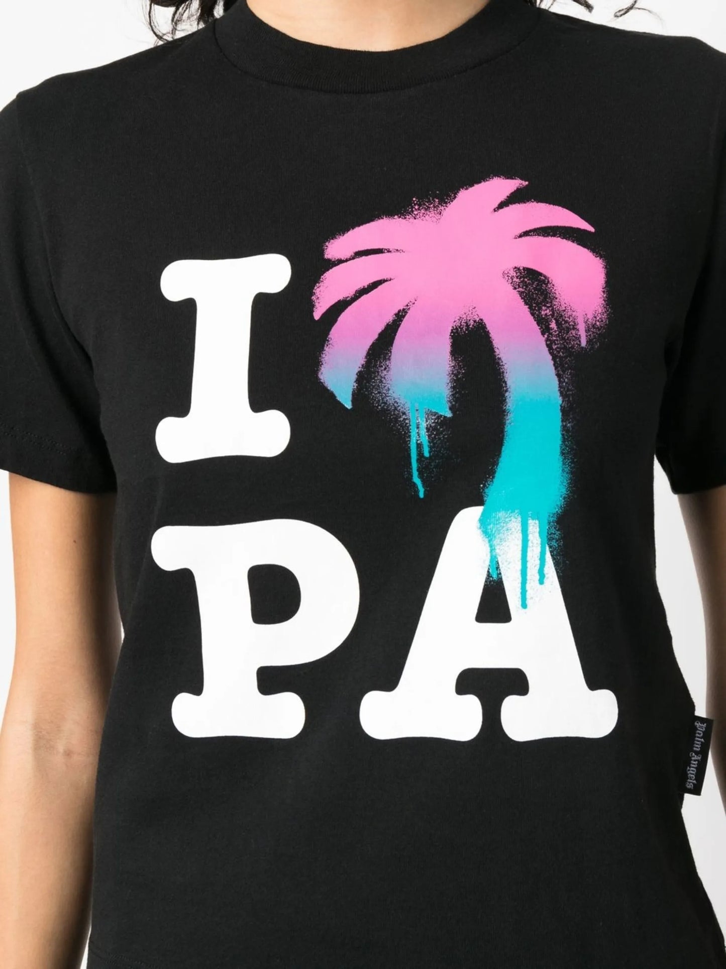 logo-print organic cotton T-shirt
