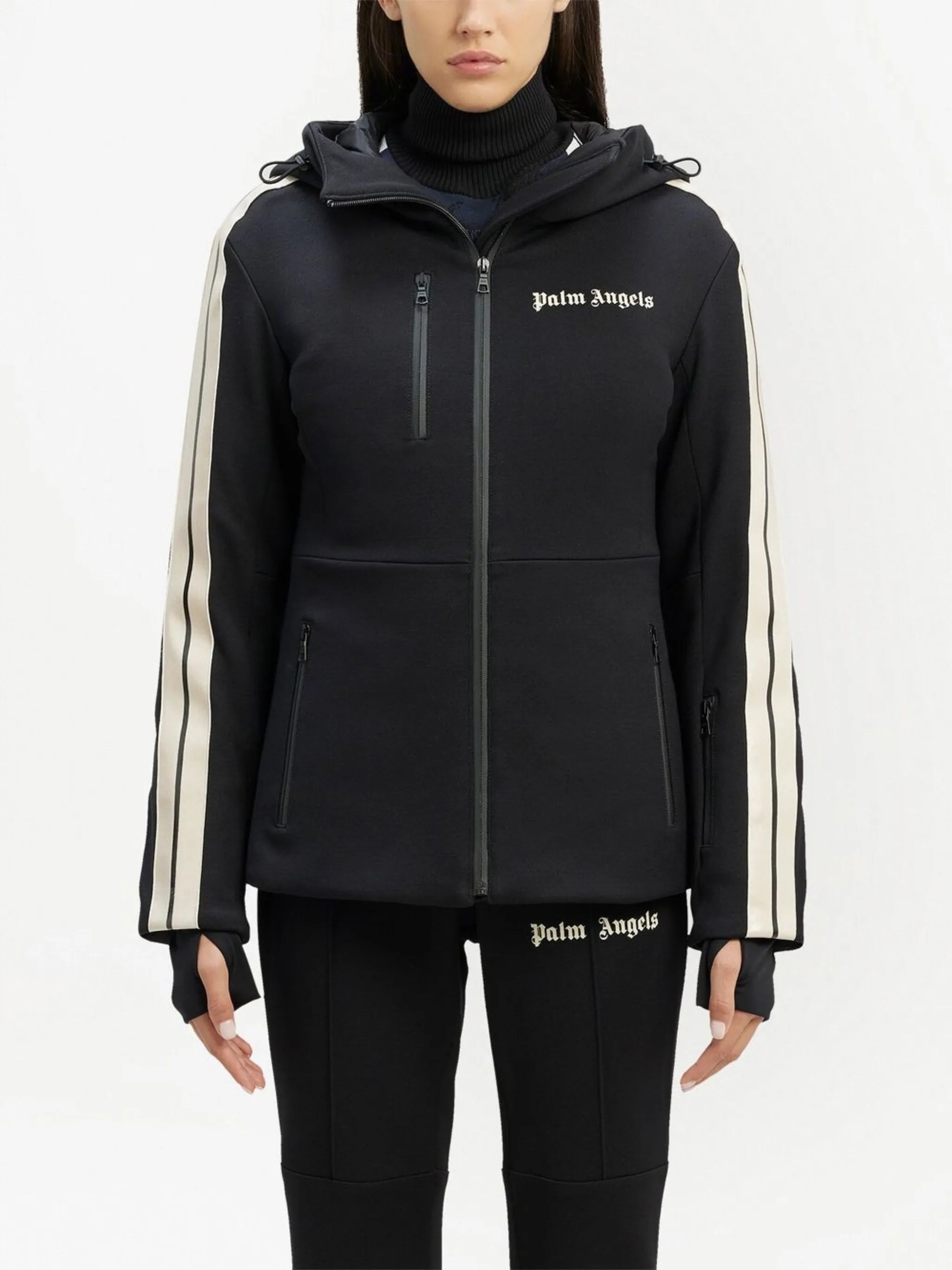 logo-print ski jacket