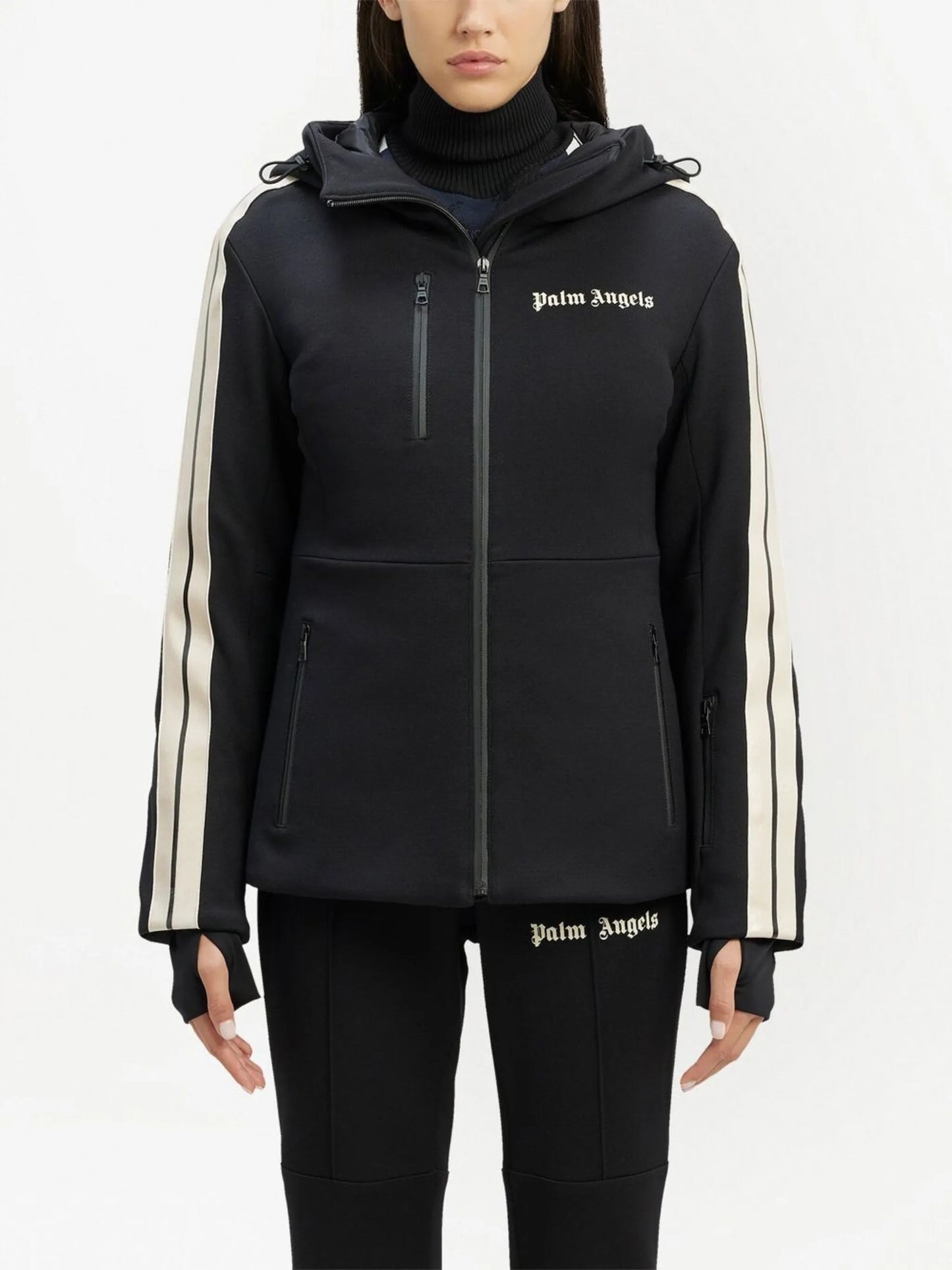 logo-print ski jacket