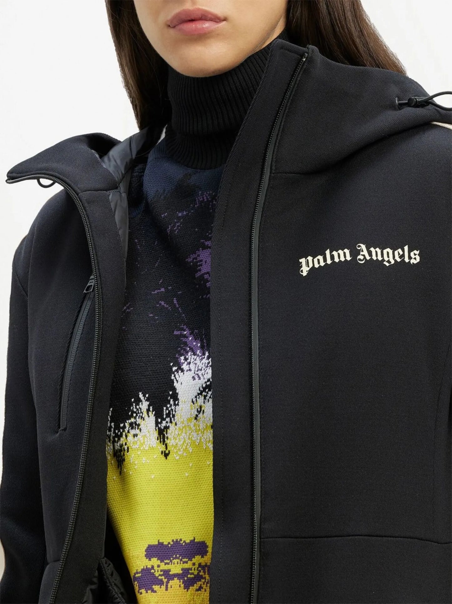 logo-print ski jacket