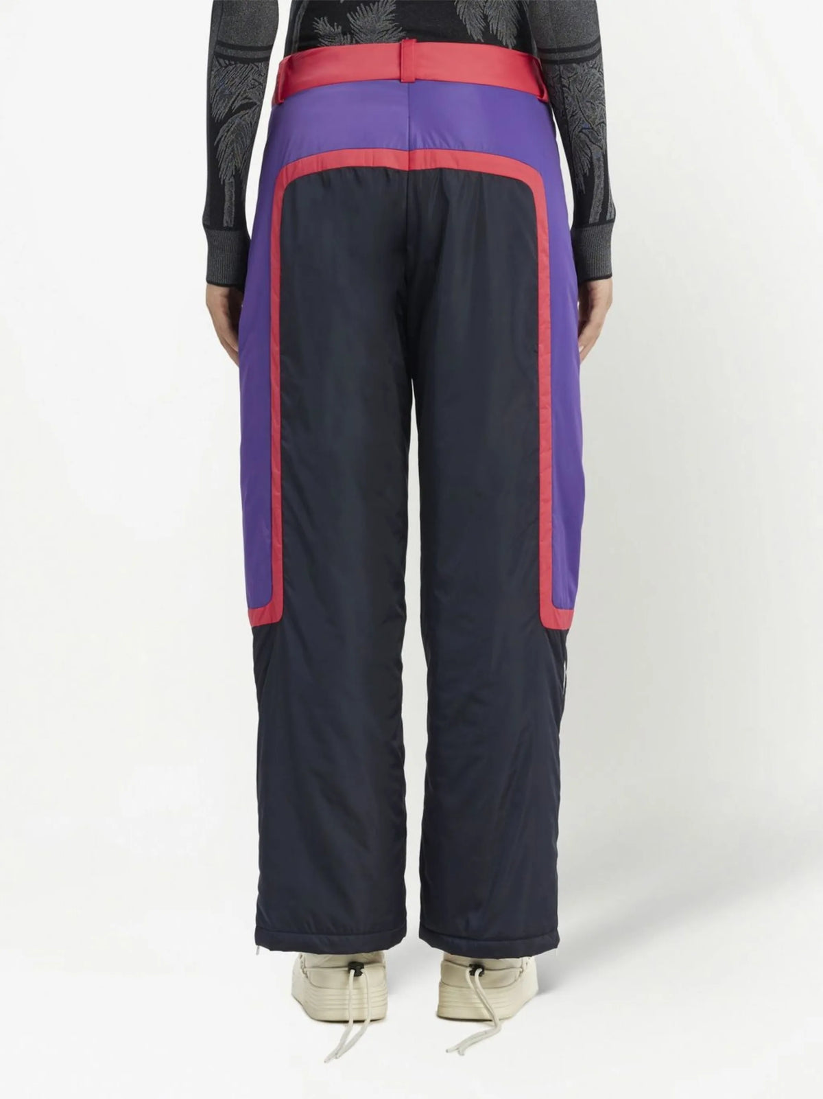 Thunderbolt colour-block ski trousers