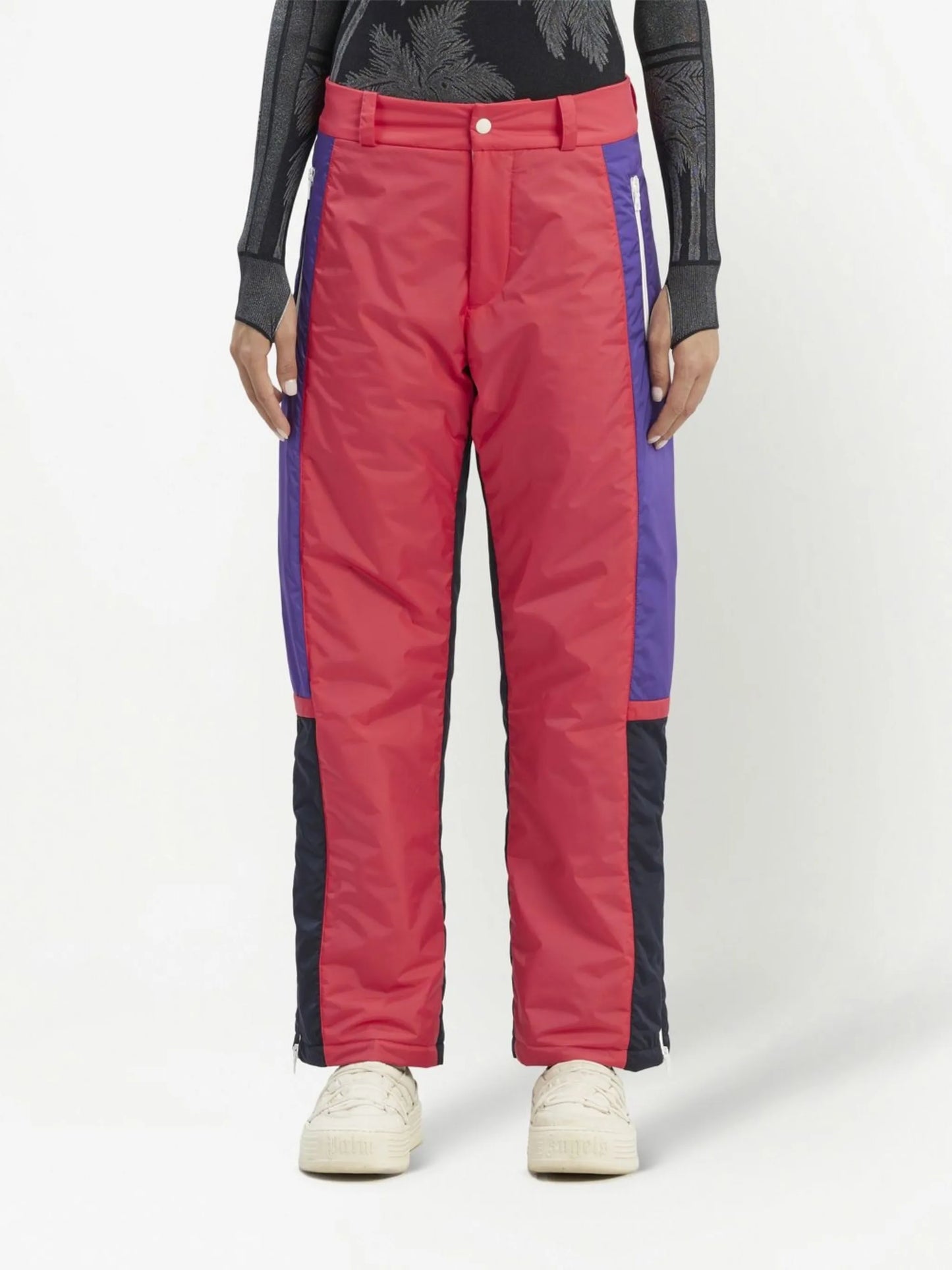 Thunderbolt colour-block ski trousers