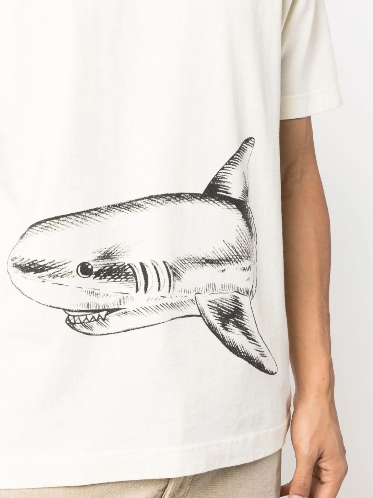 Broken Shark-print T-shirt