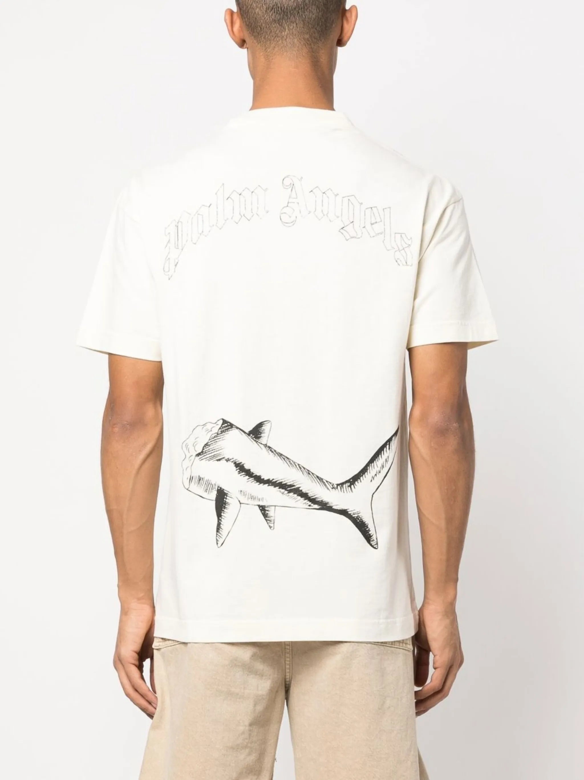 Broken Shark-print T-shirt