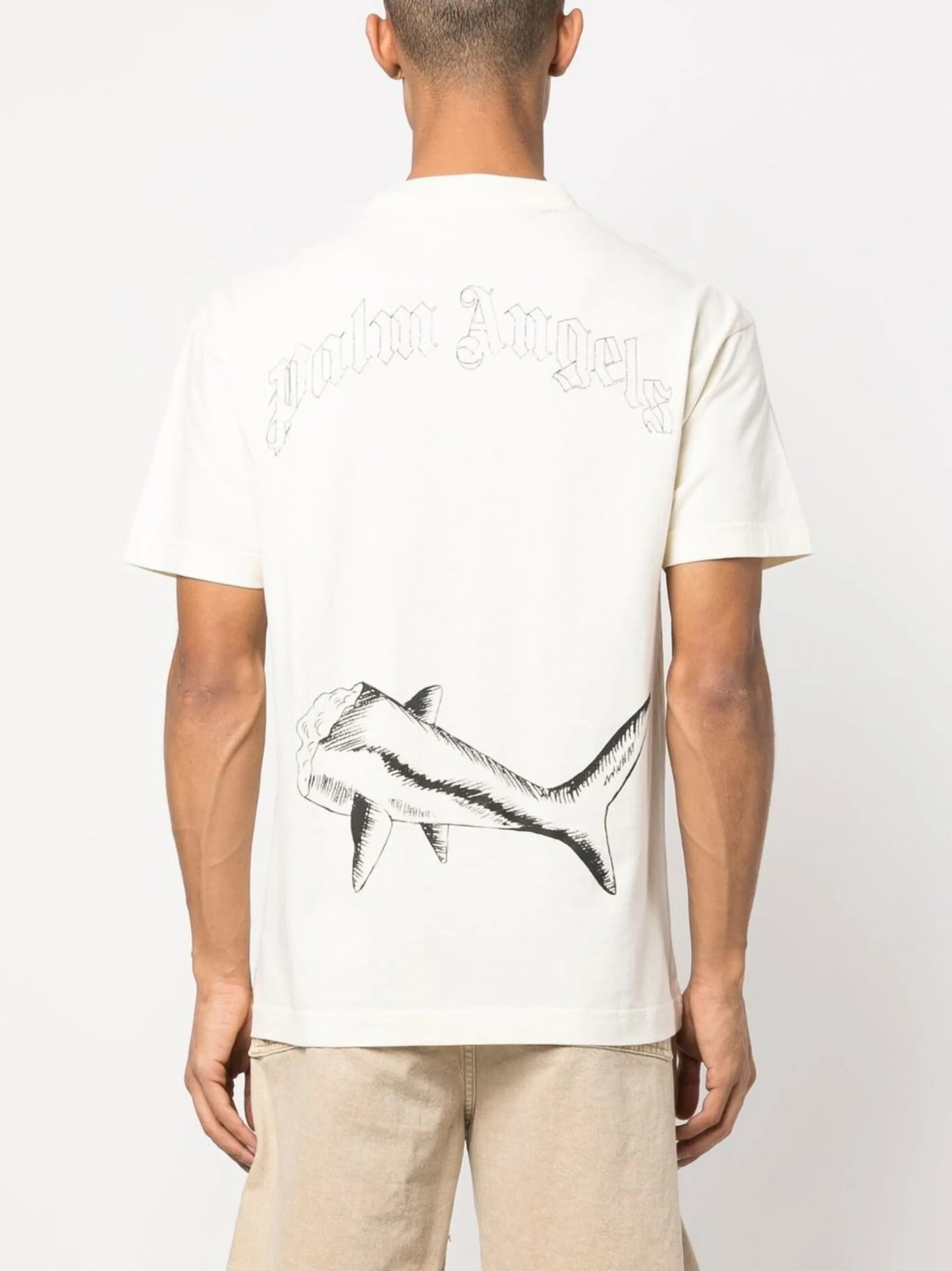 Broken Shark-print T-shirt