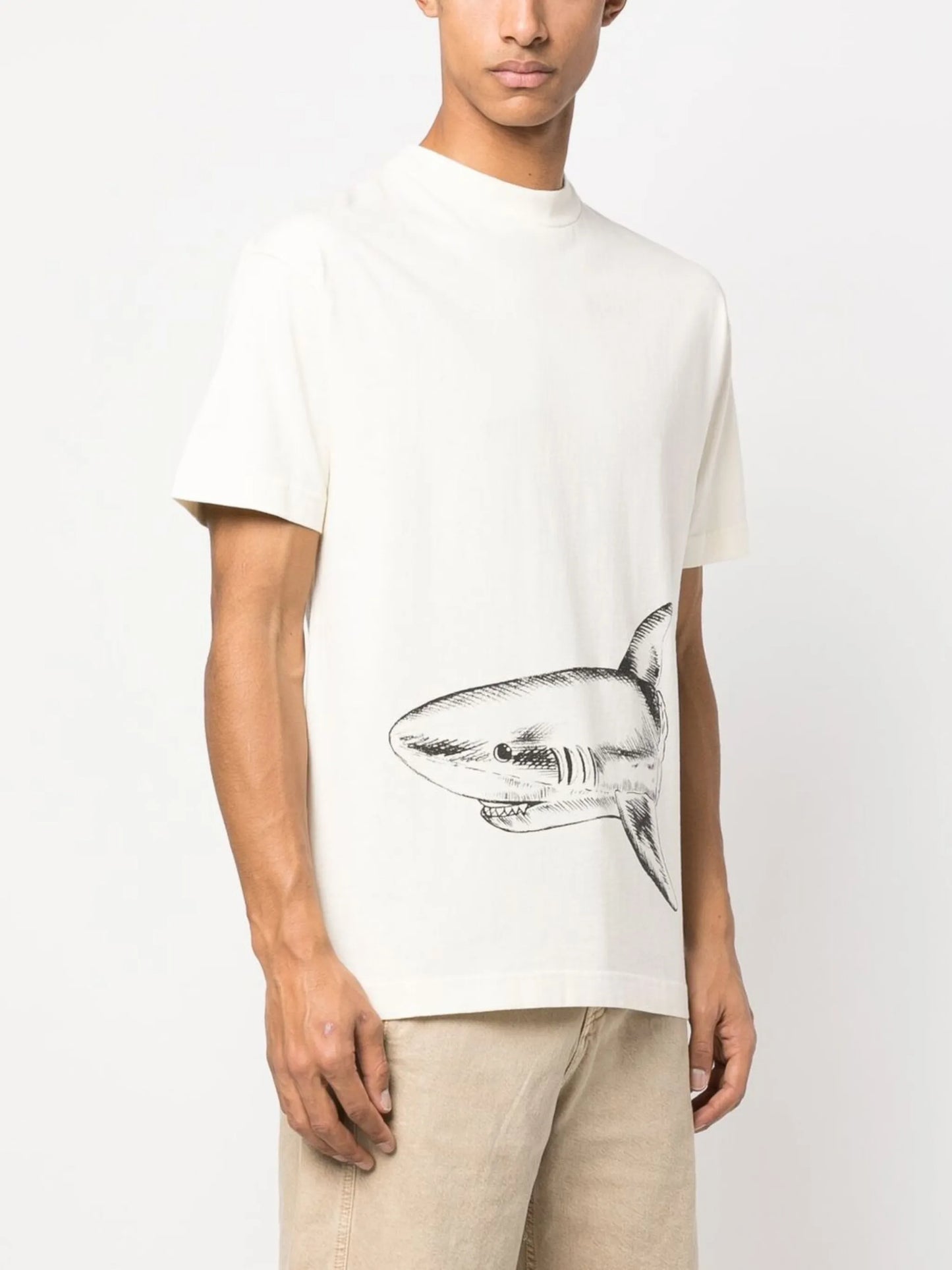 Broken Shark-print T-shirt