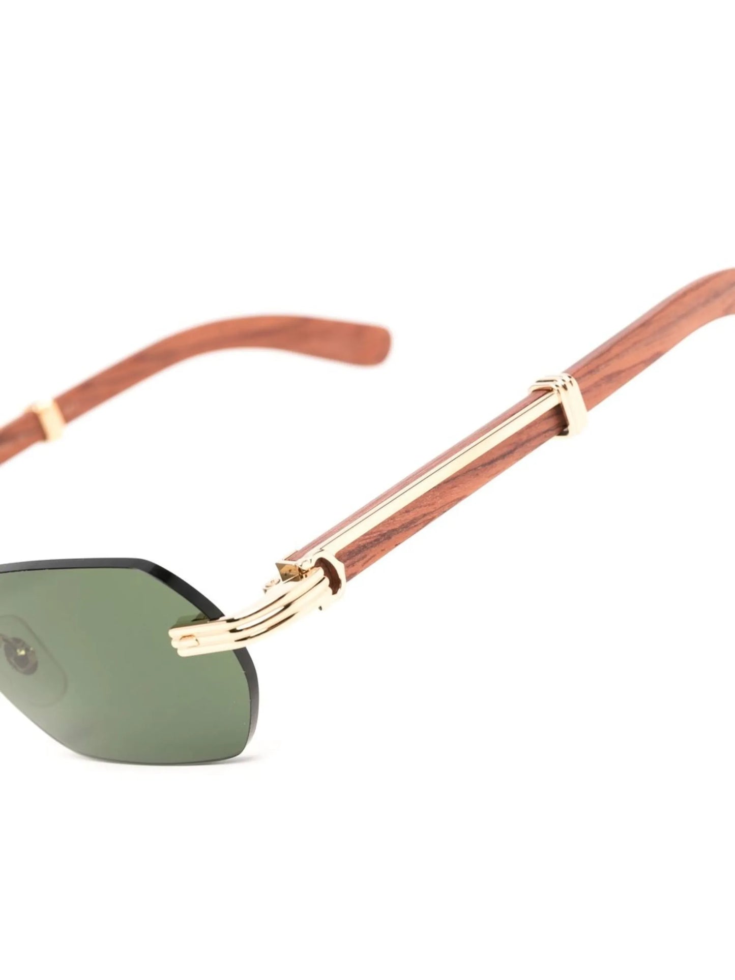 tinted geometric-frame sunglasses