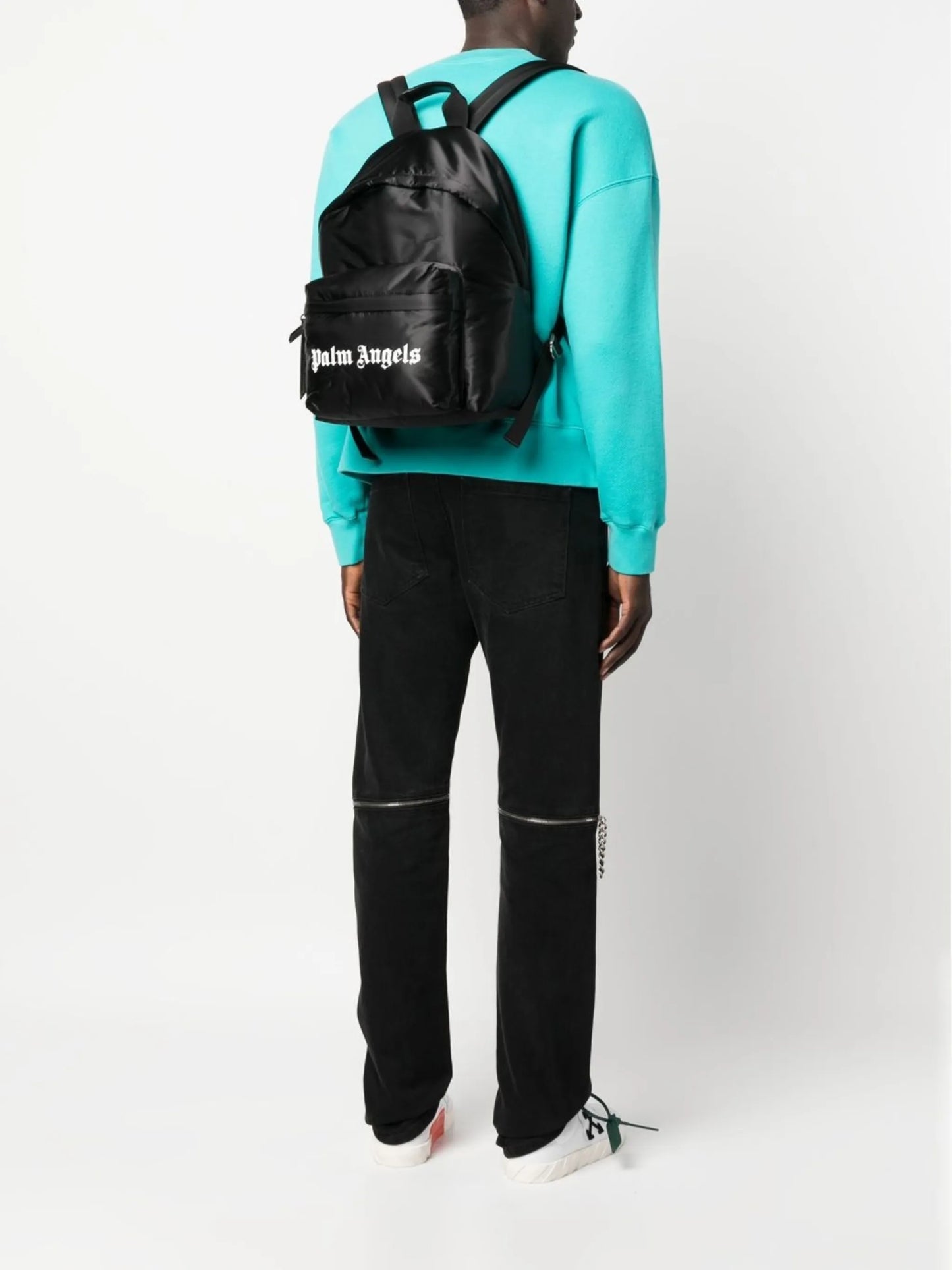 logo-print backpack