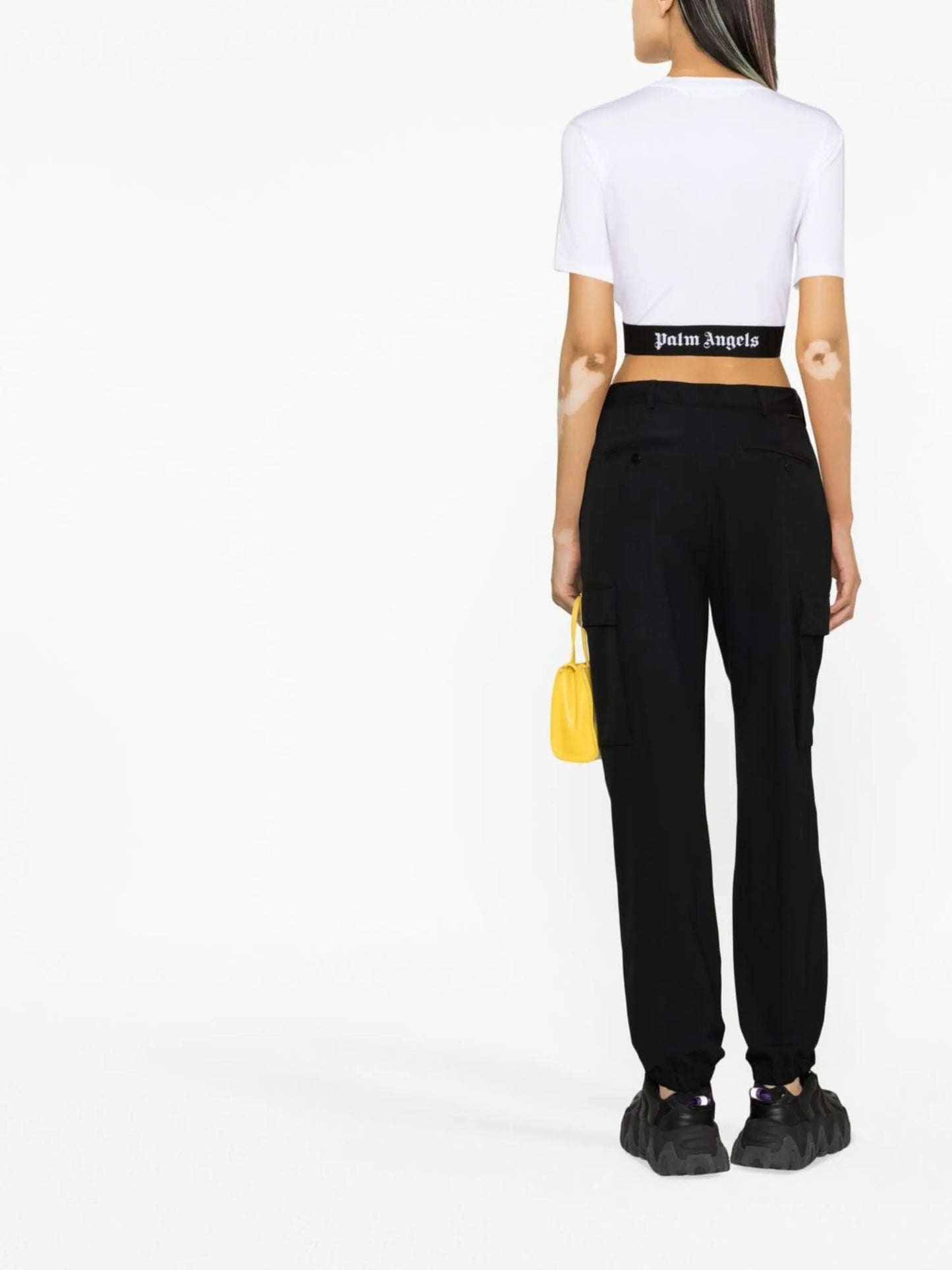 logo-underband cropped T-shirt