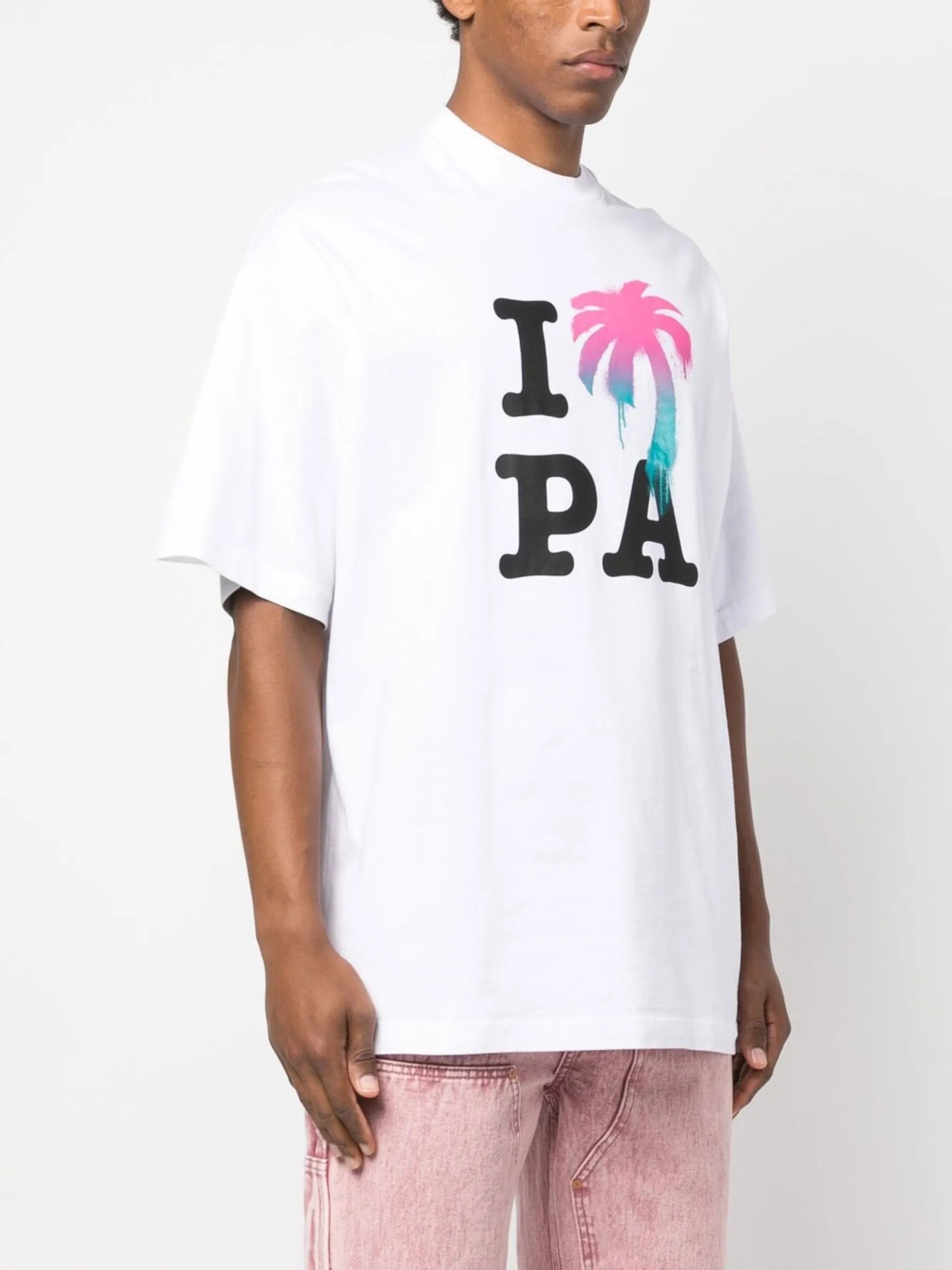 logo-print organic cotton T-shirt