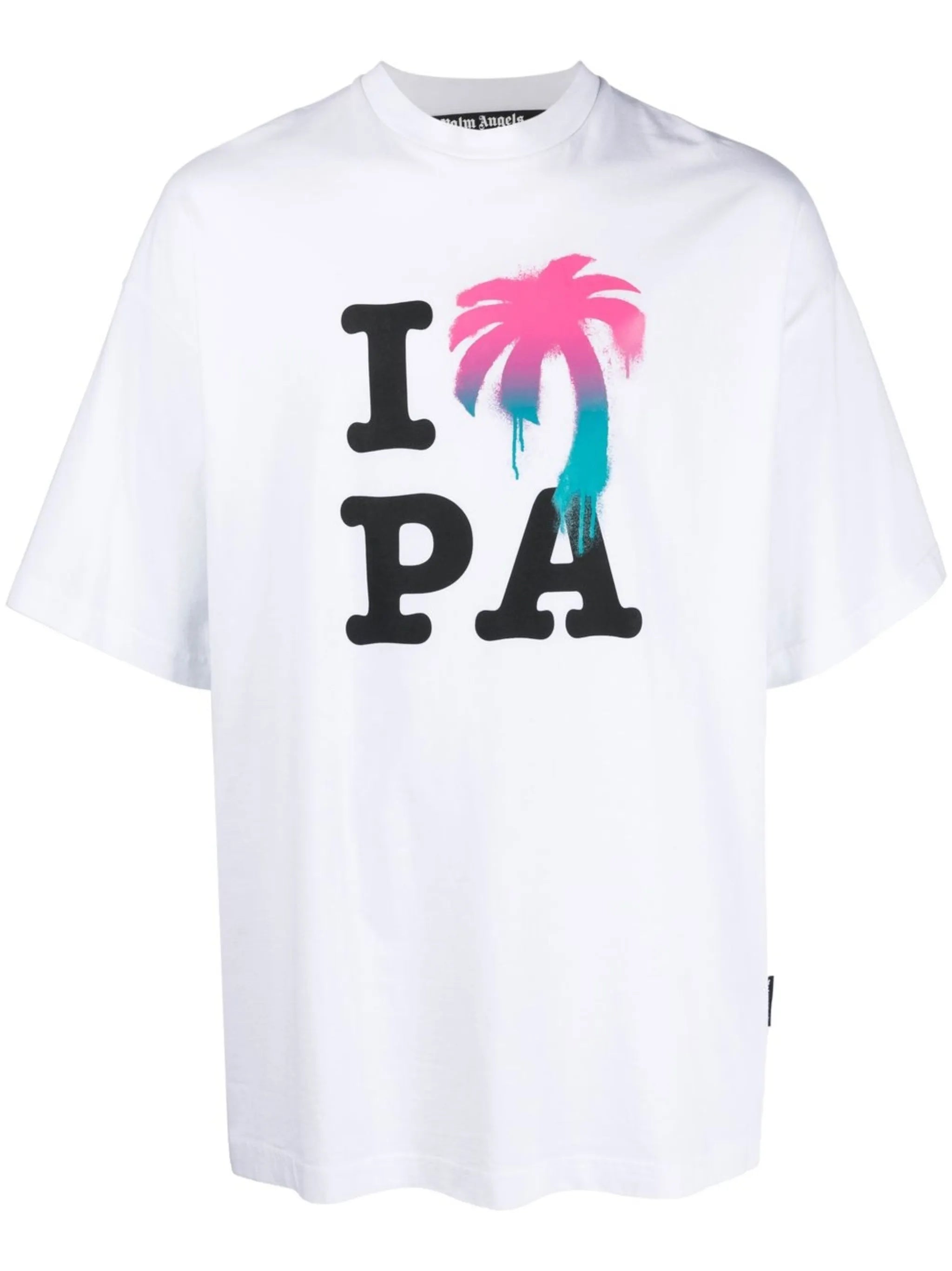 logo-print organic cotton T-shirt