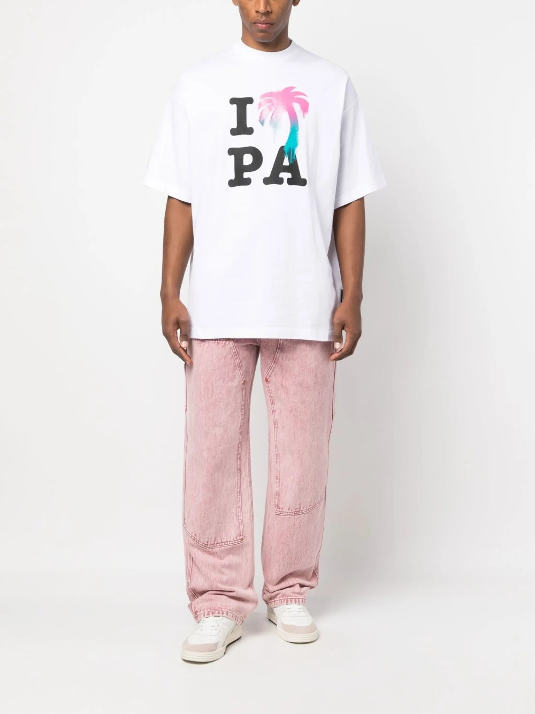 logo-print organic cotton T-shirt
