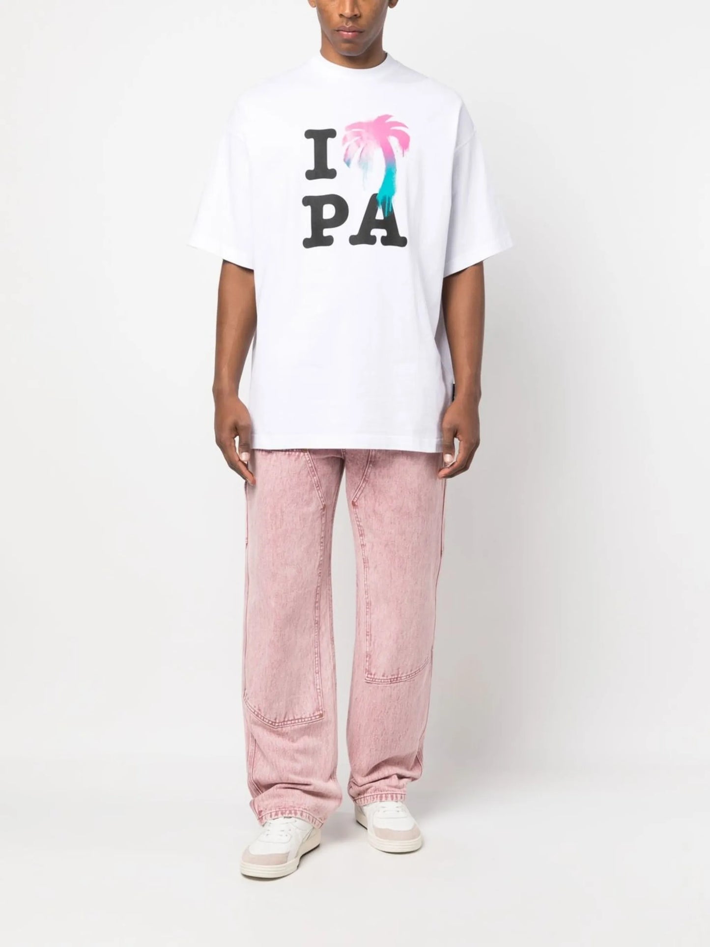 logo-print organic cotton T-shirt