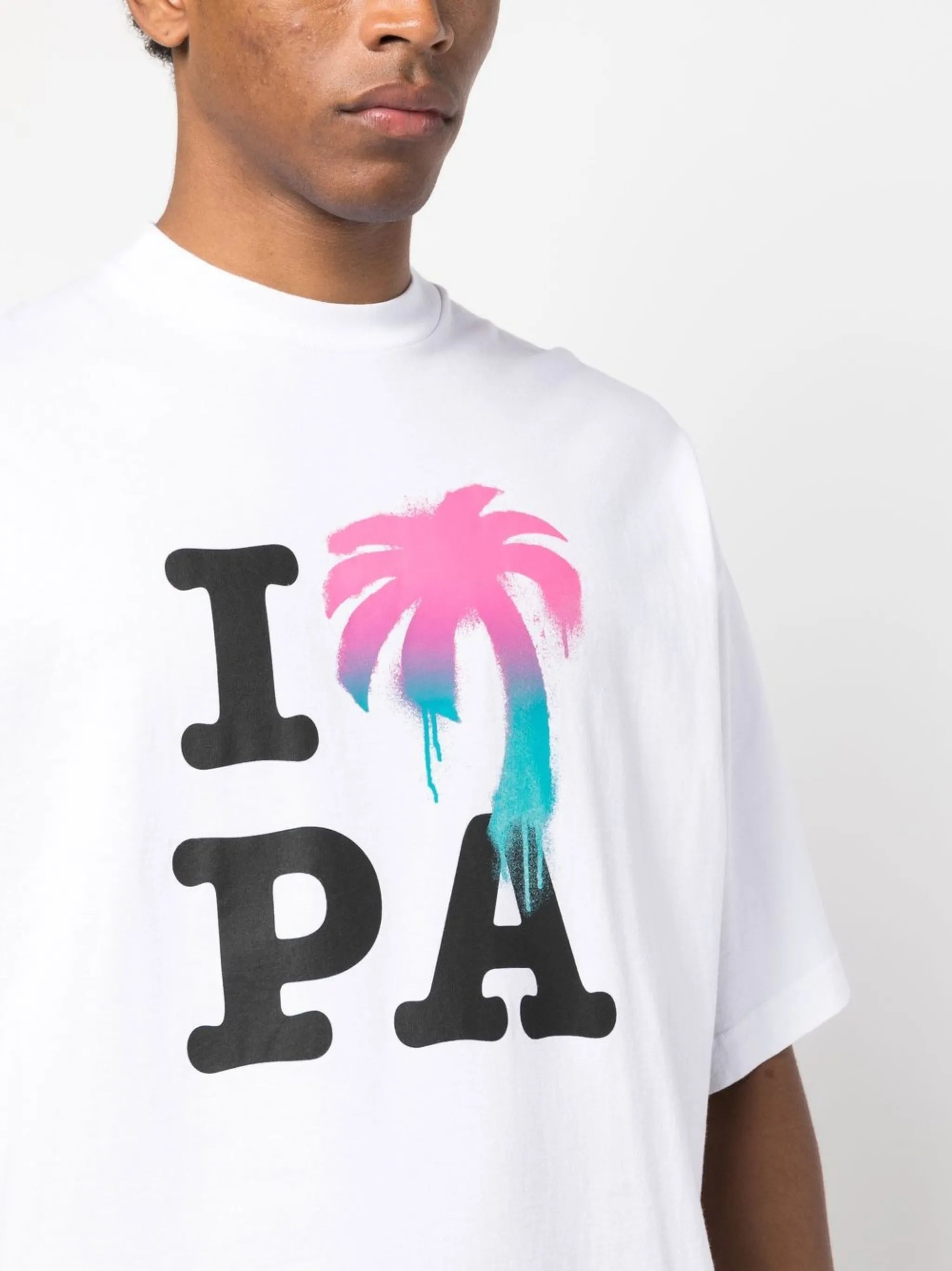 logo-print organic cotton T-shirt