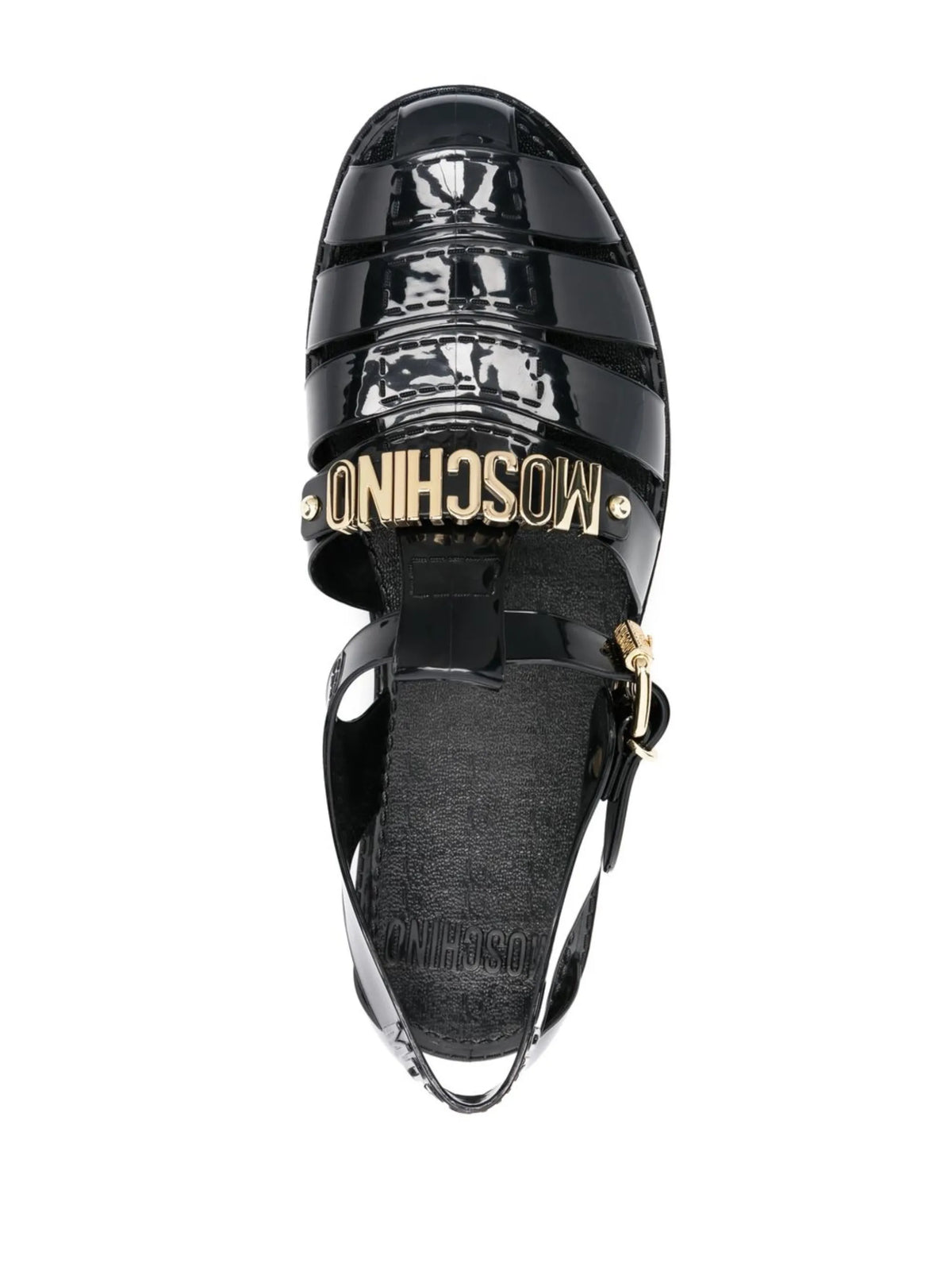 logo-plaque strappy sandals