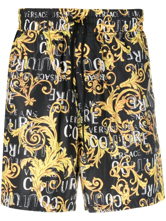 baroque-print swim shorts