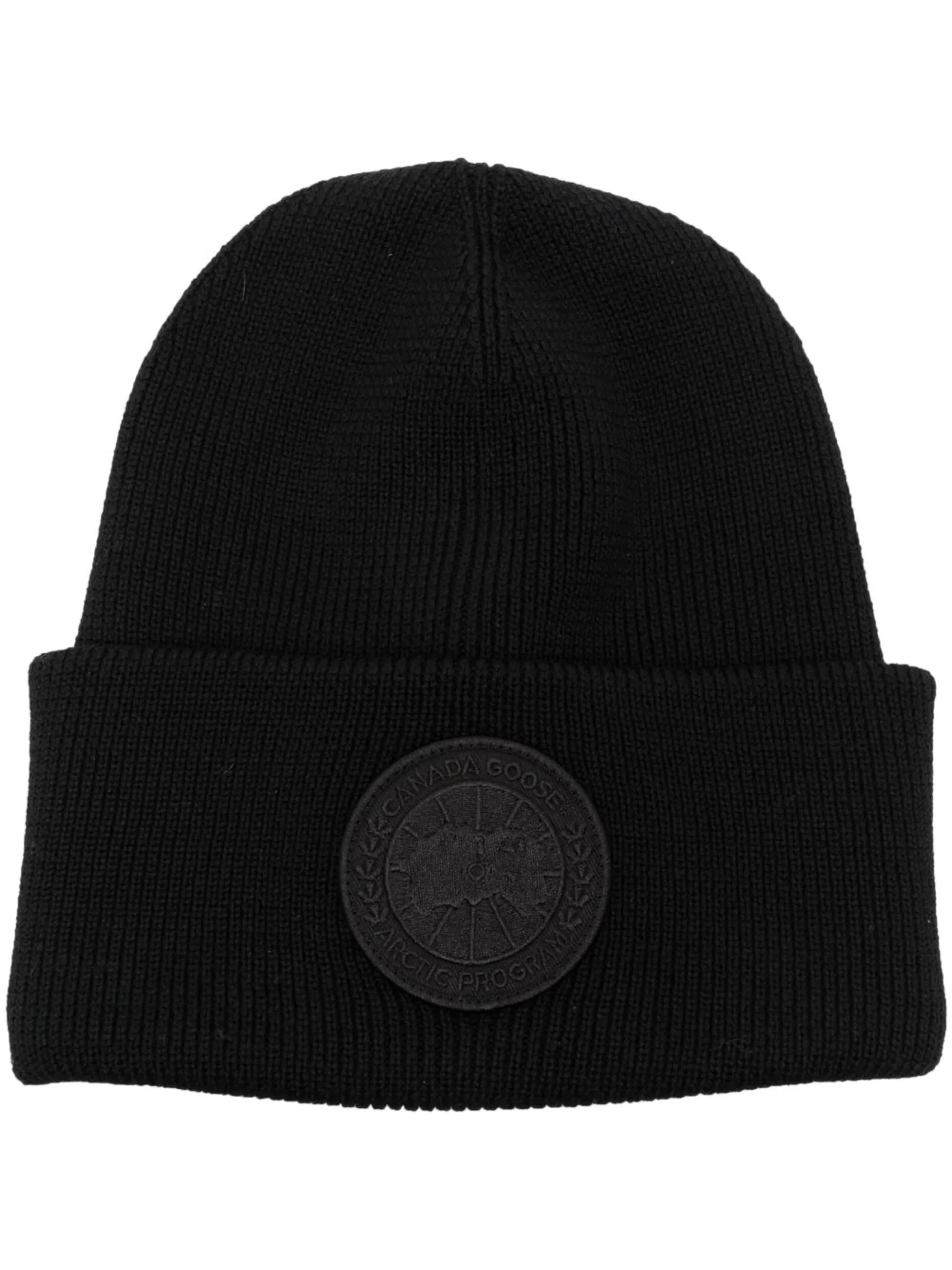 Arctic Disc knitted beanie
