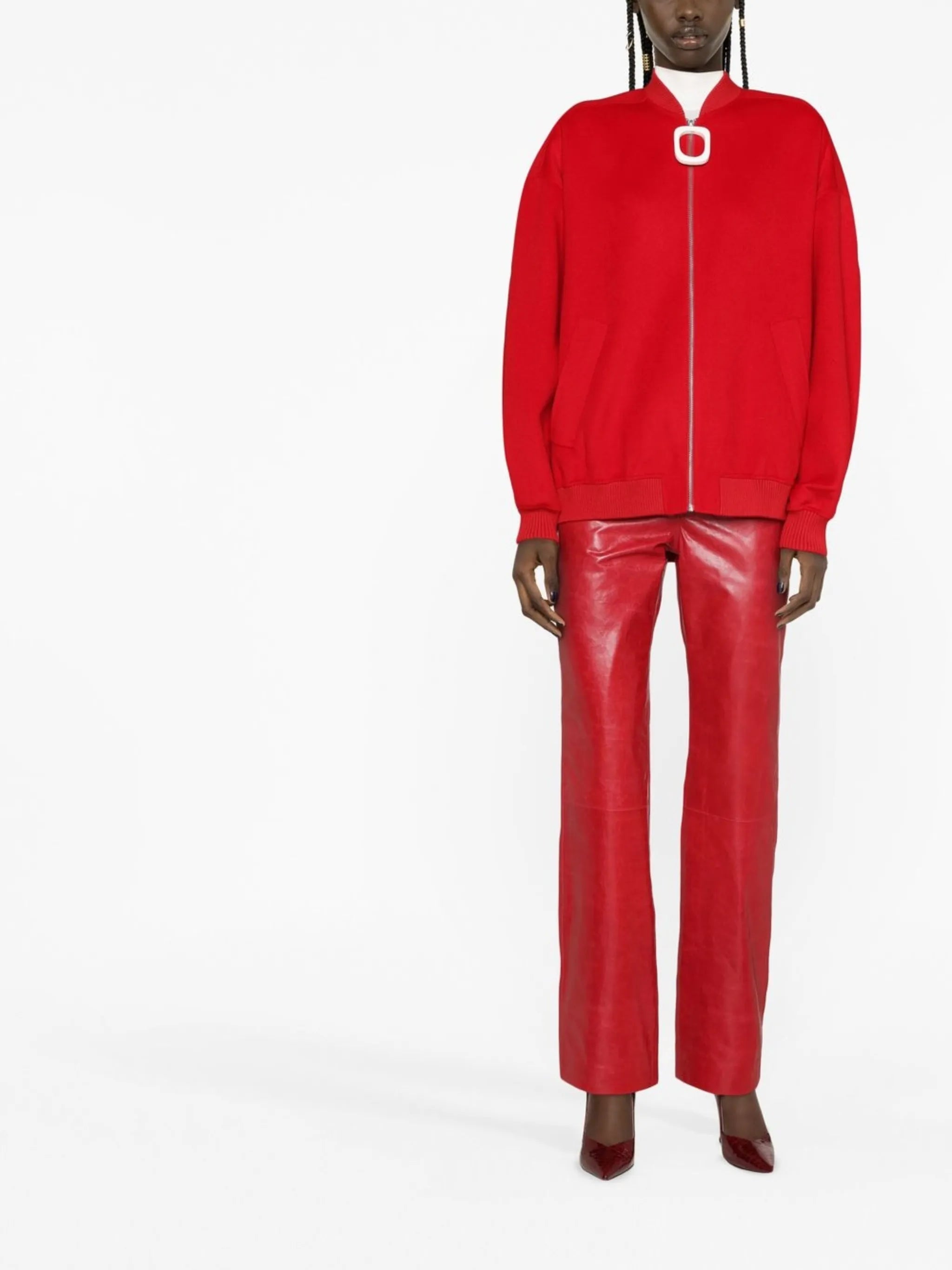 zip-front bomber jacket