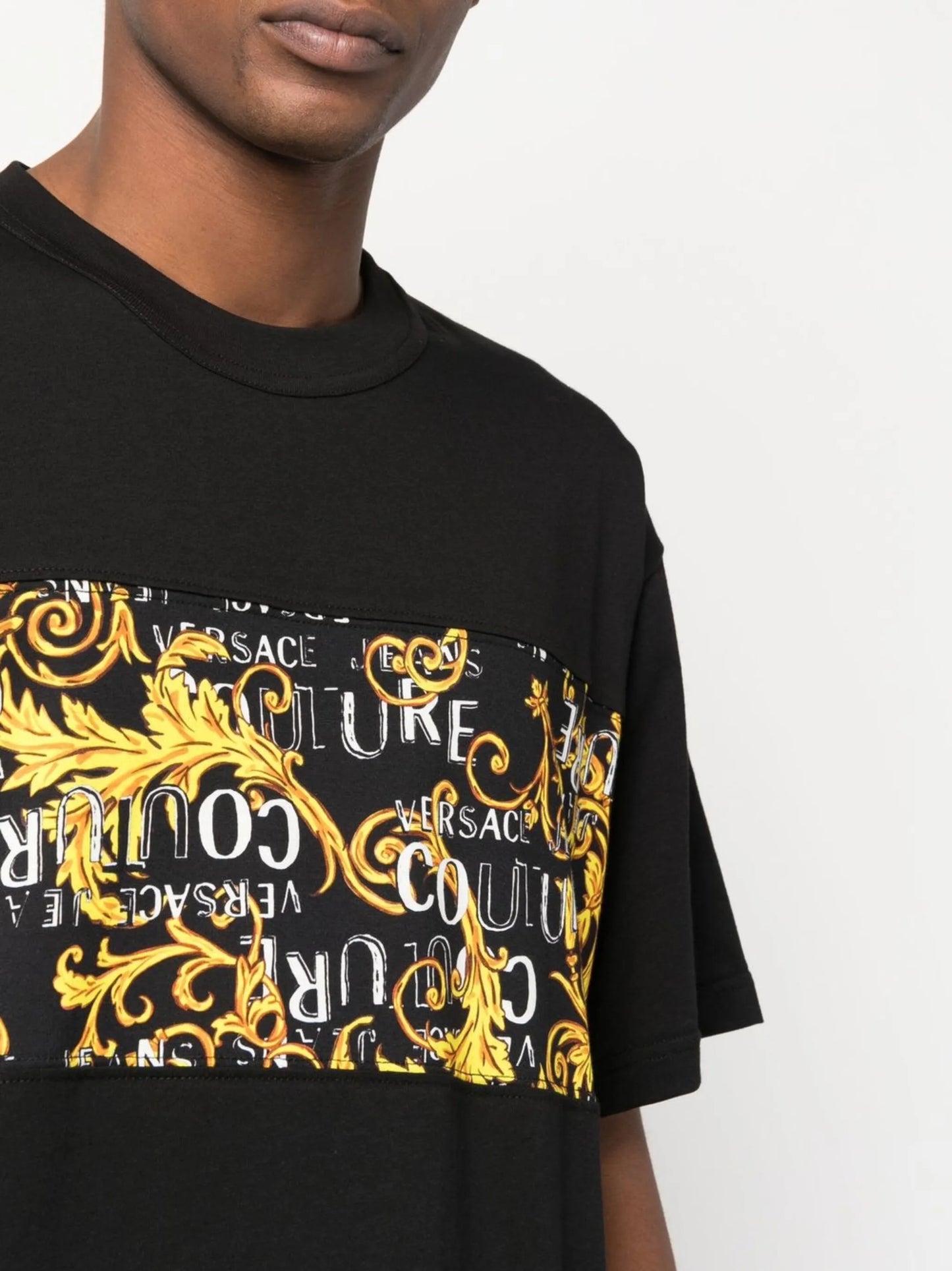 baroque-print T-shirt