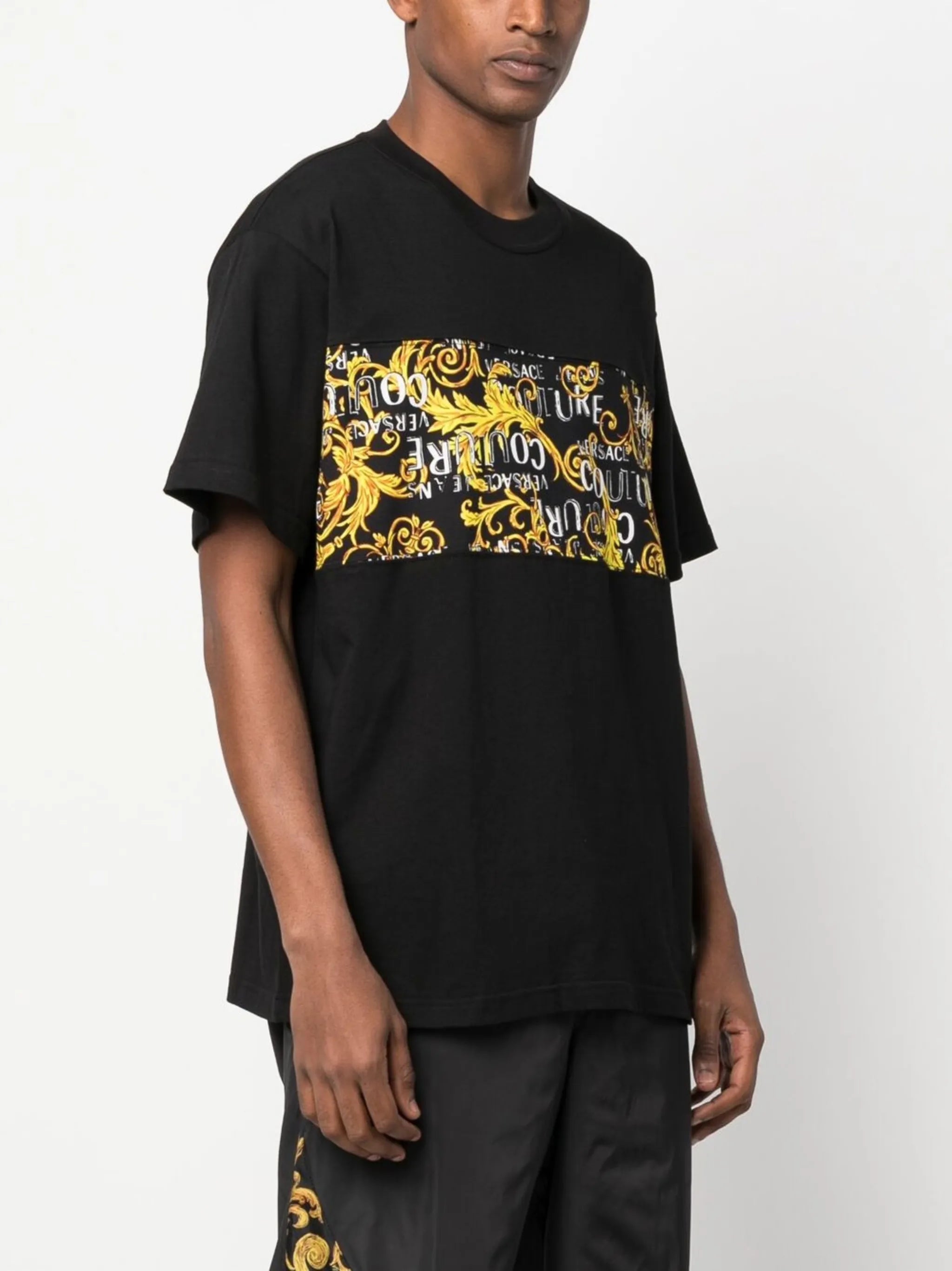 baroque-print T-shirt