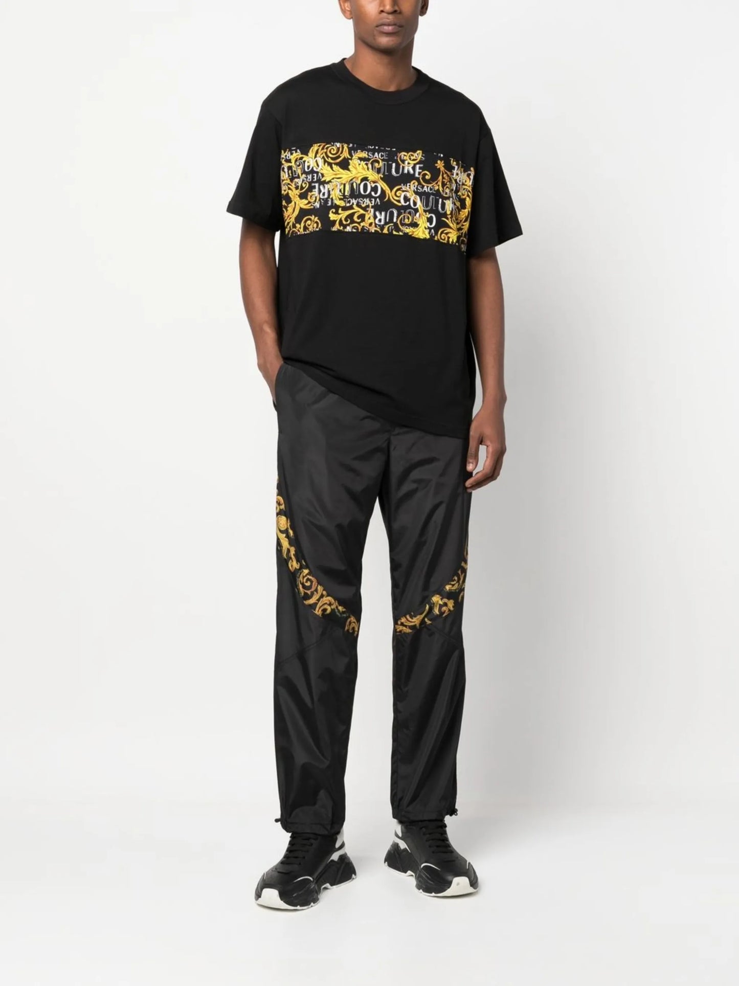 baroque-print T-shirt