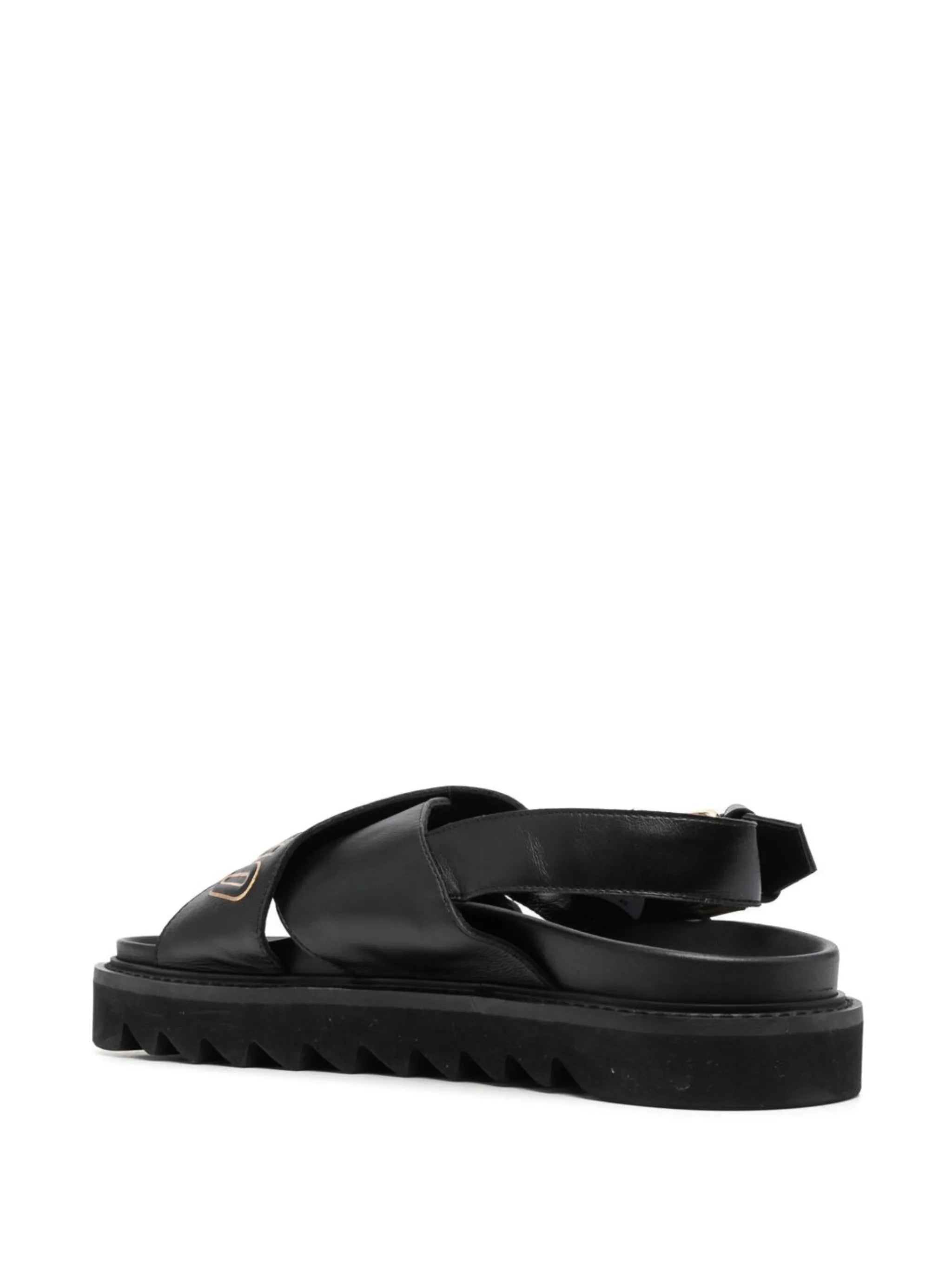 crossover logo-plaque sandals