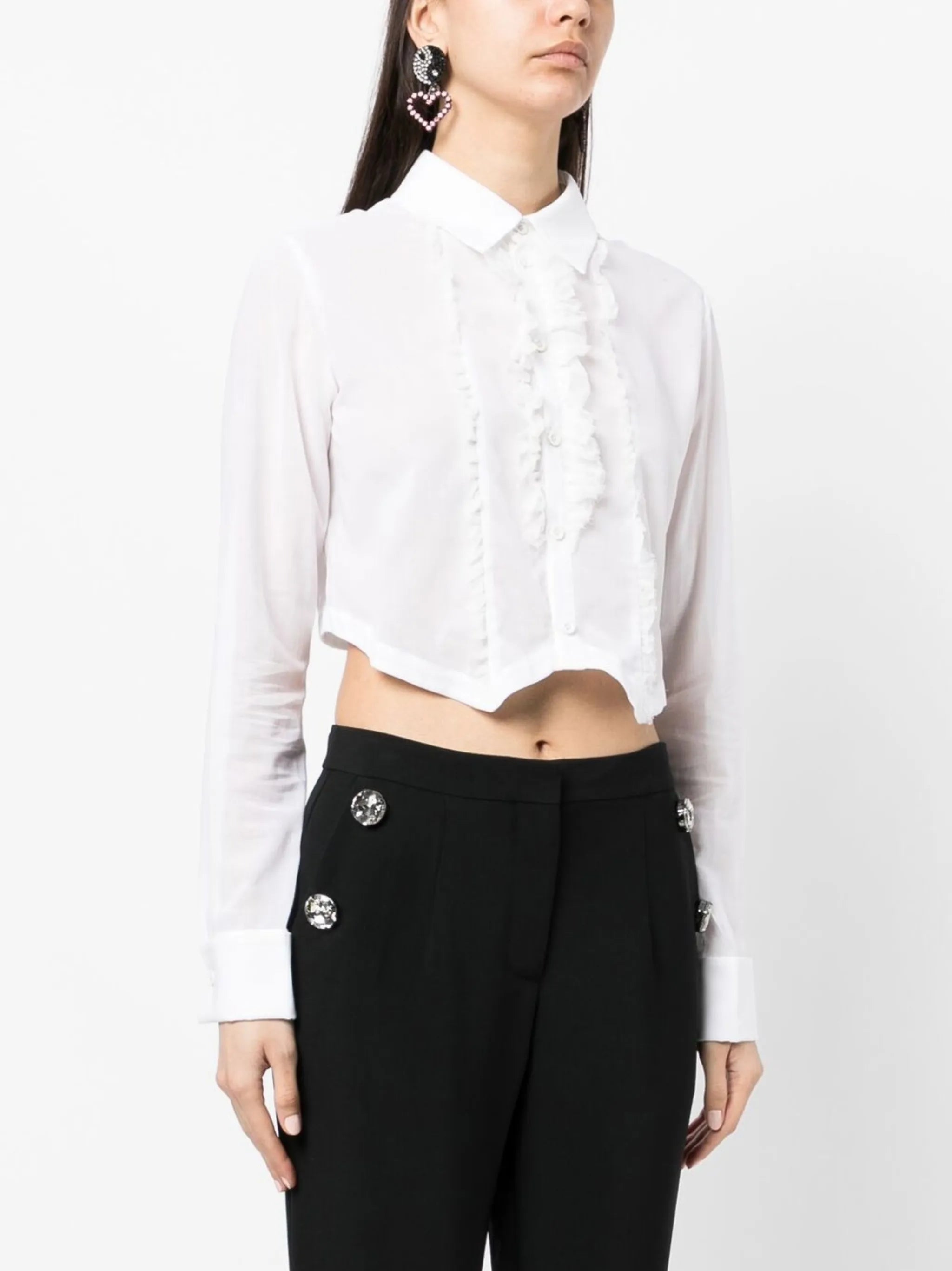 ruffled tuxedo shirt