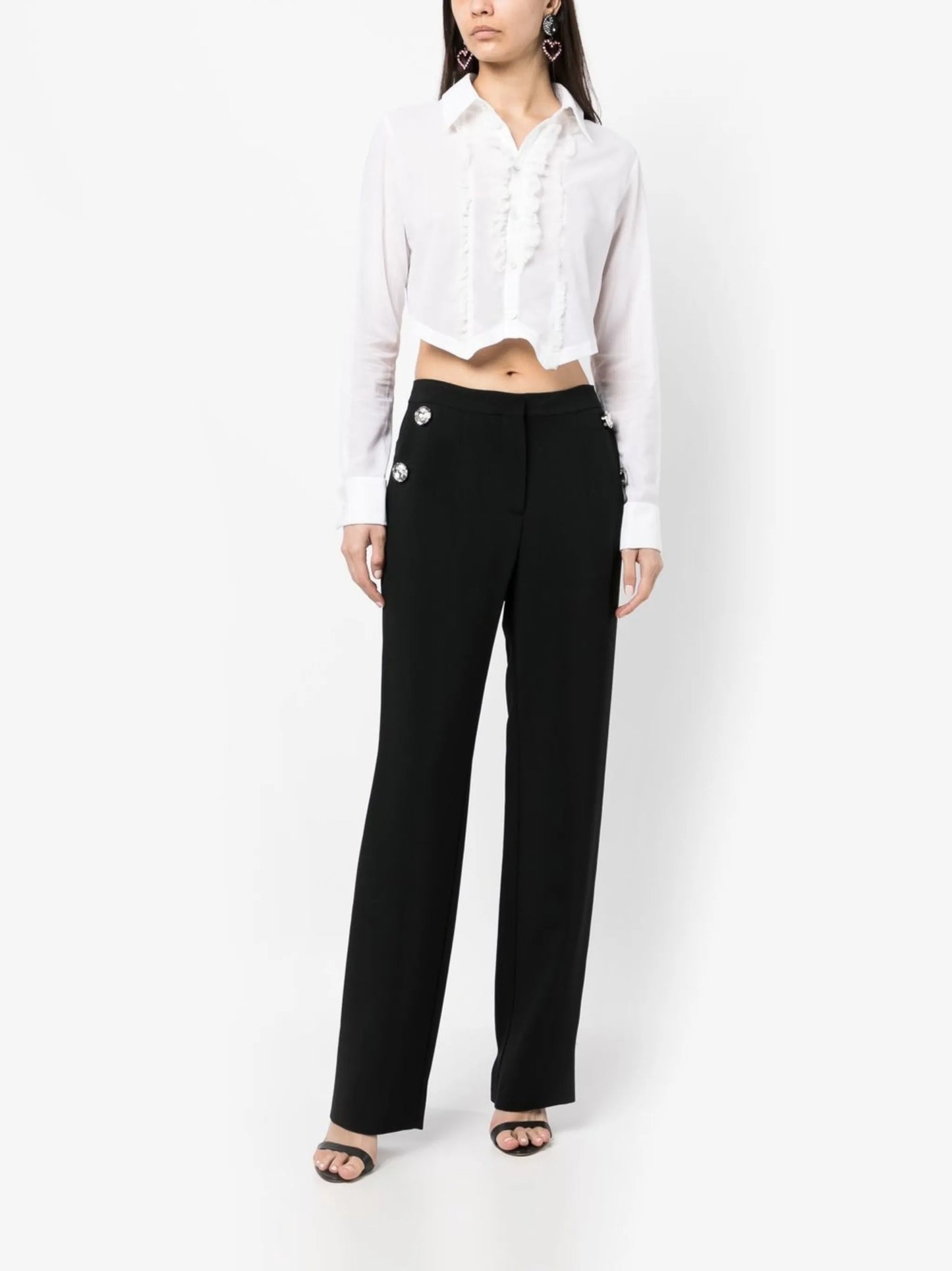 ruffled tuxedo shirt