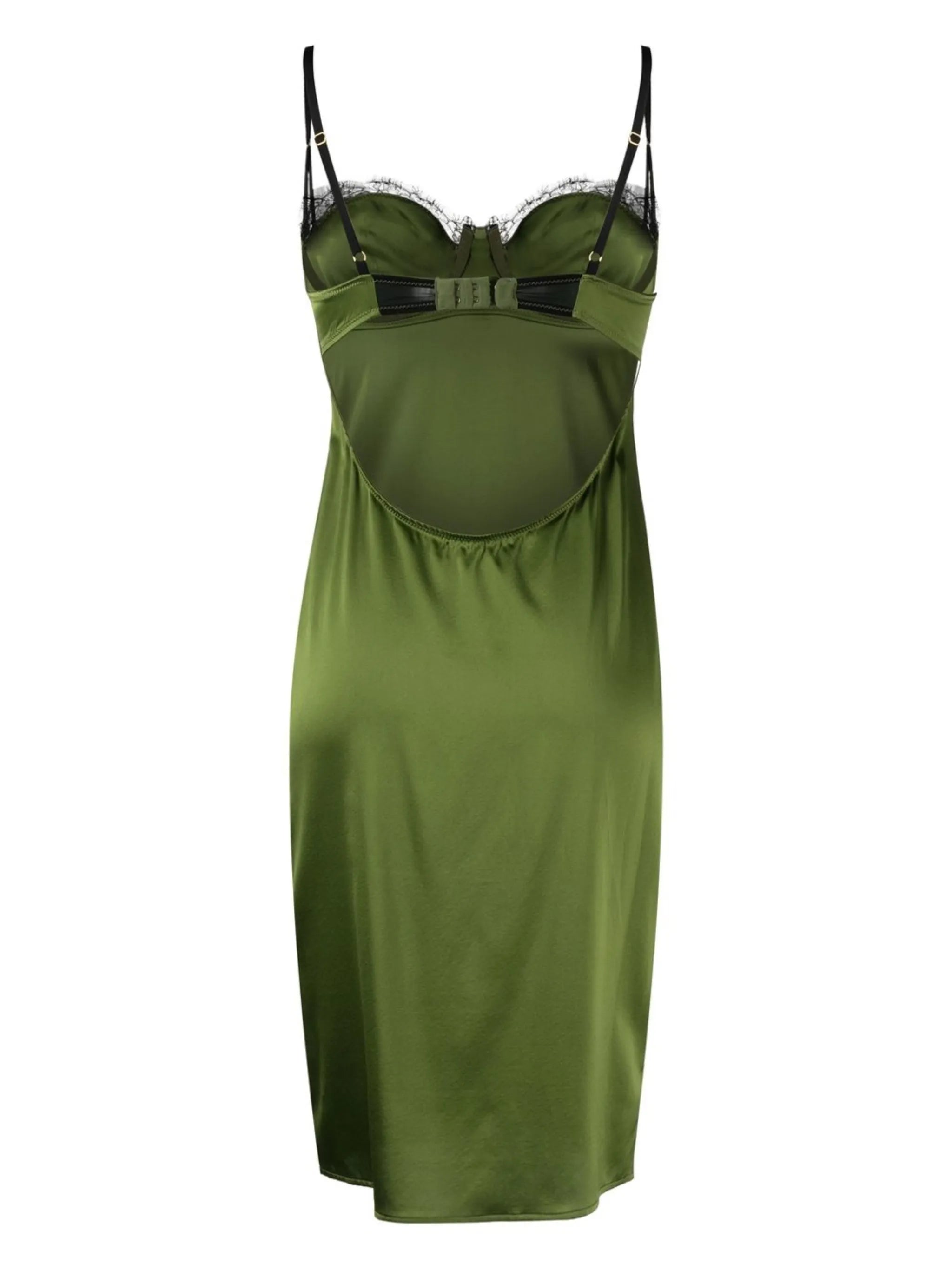 Lace Inset silk charmeuse nightdress
