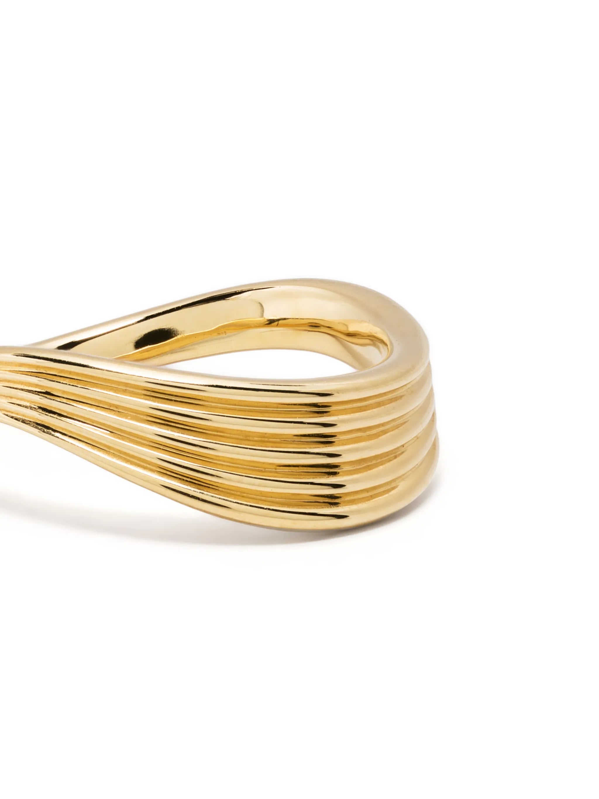 18kt yellow gold Stream Wave ring