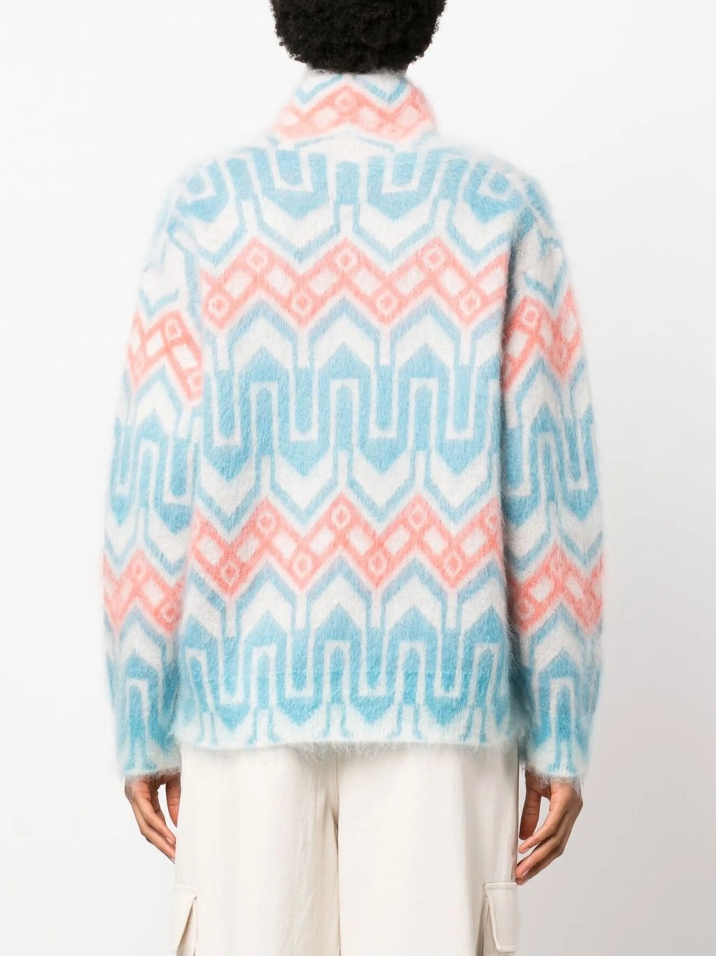 logo-patch high neck jumper