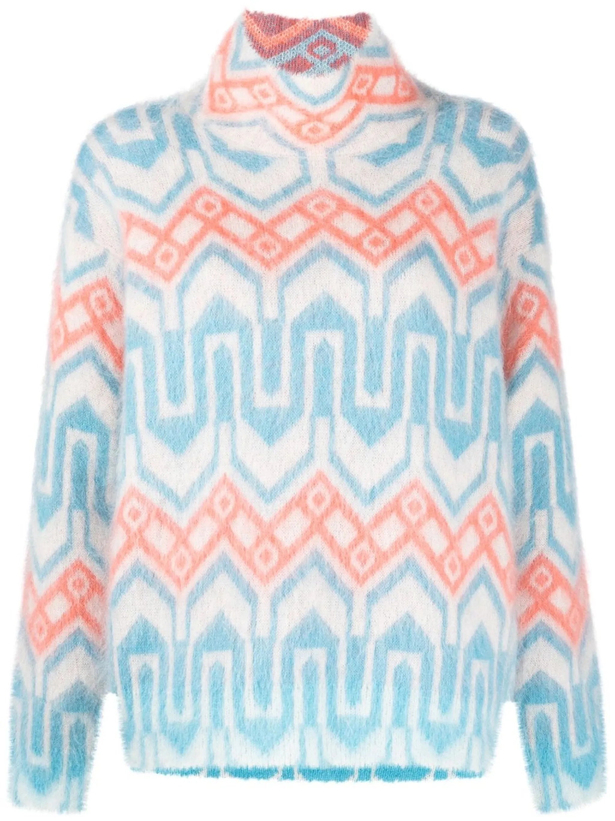 logo-patch high neck jumper