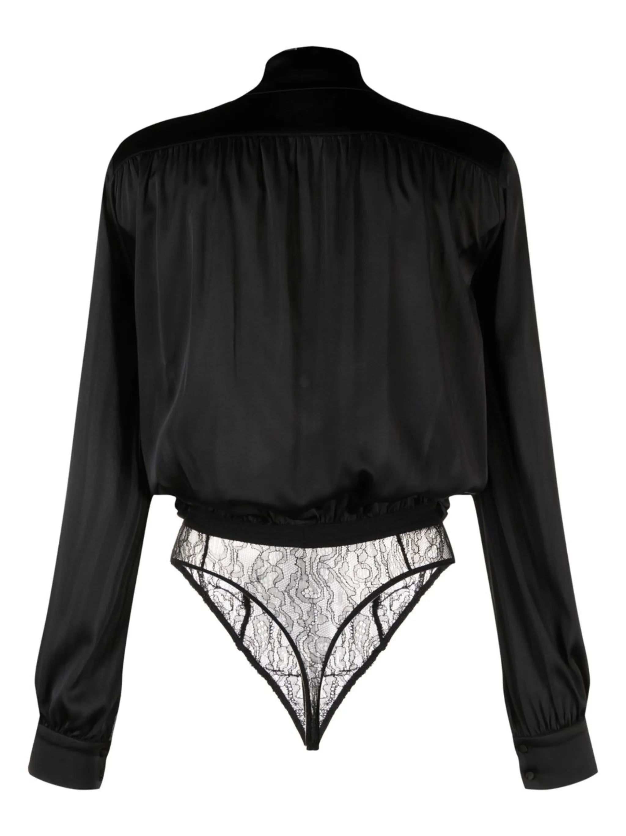 crossover silk bodysuit