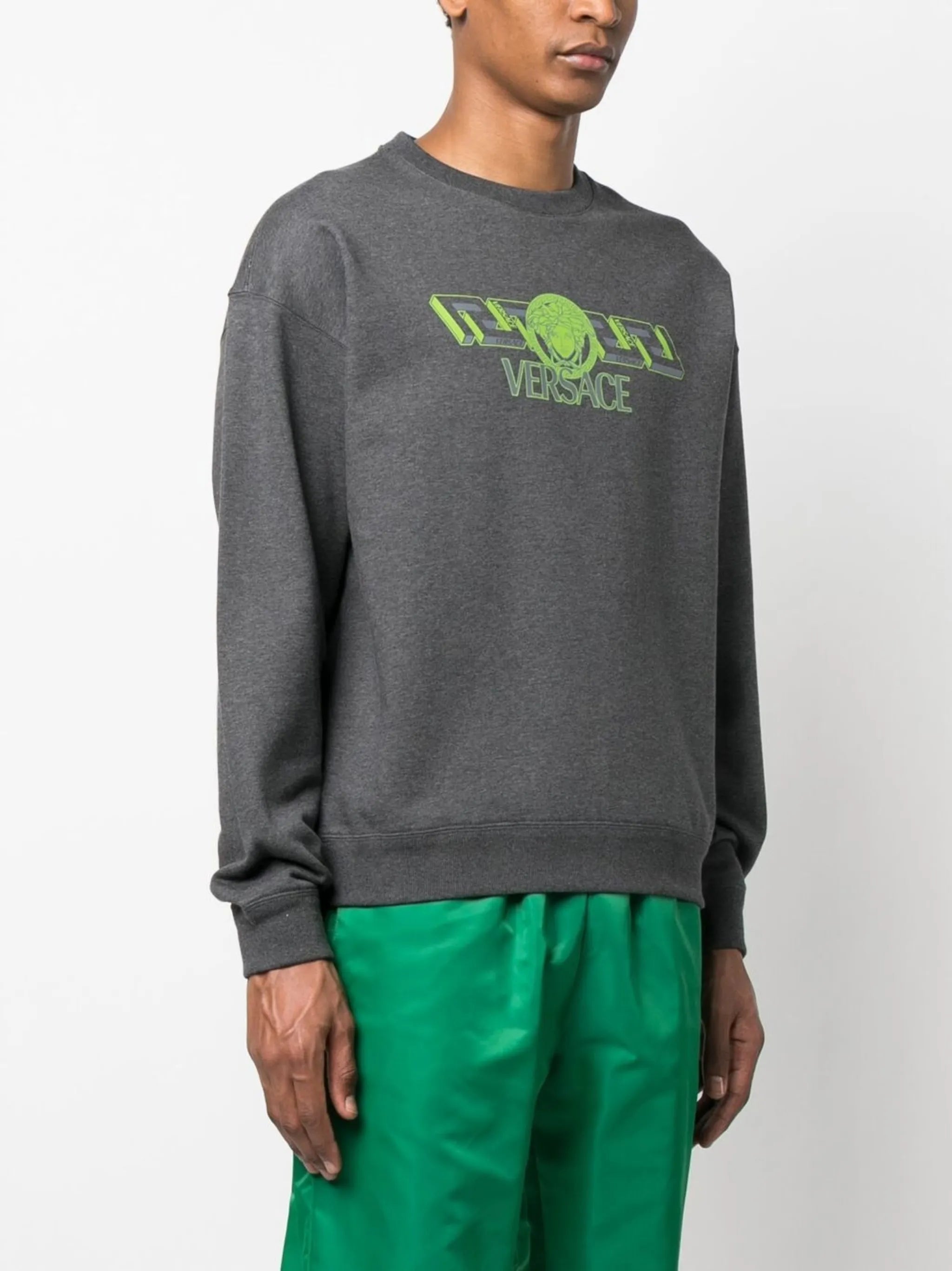 Medusa logo cotton sweatshirt
