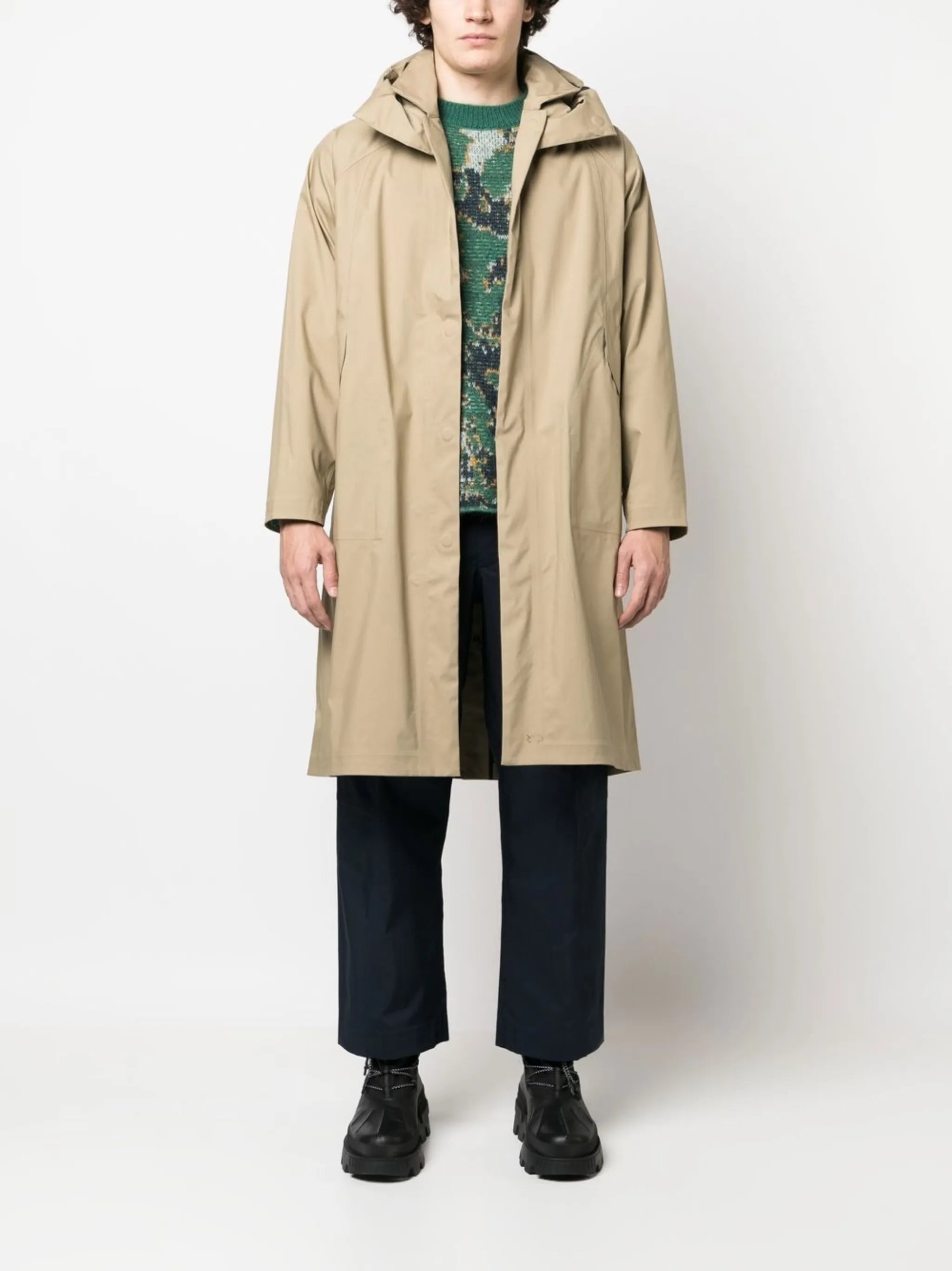 hooded parka coat