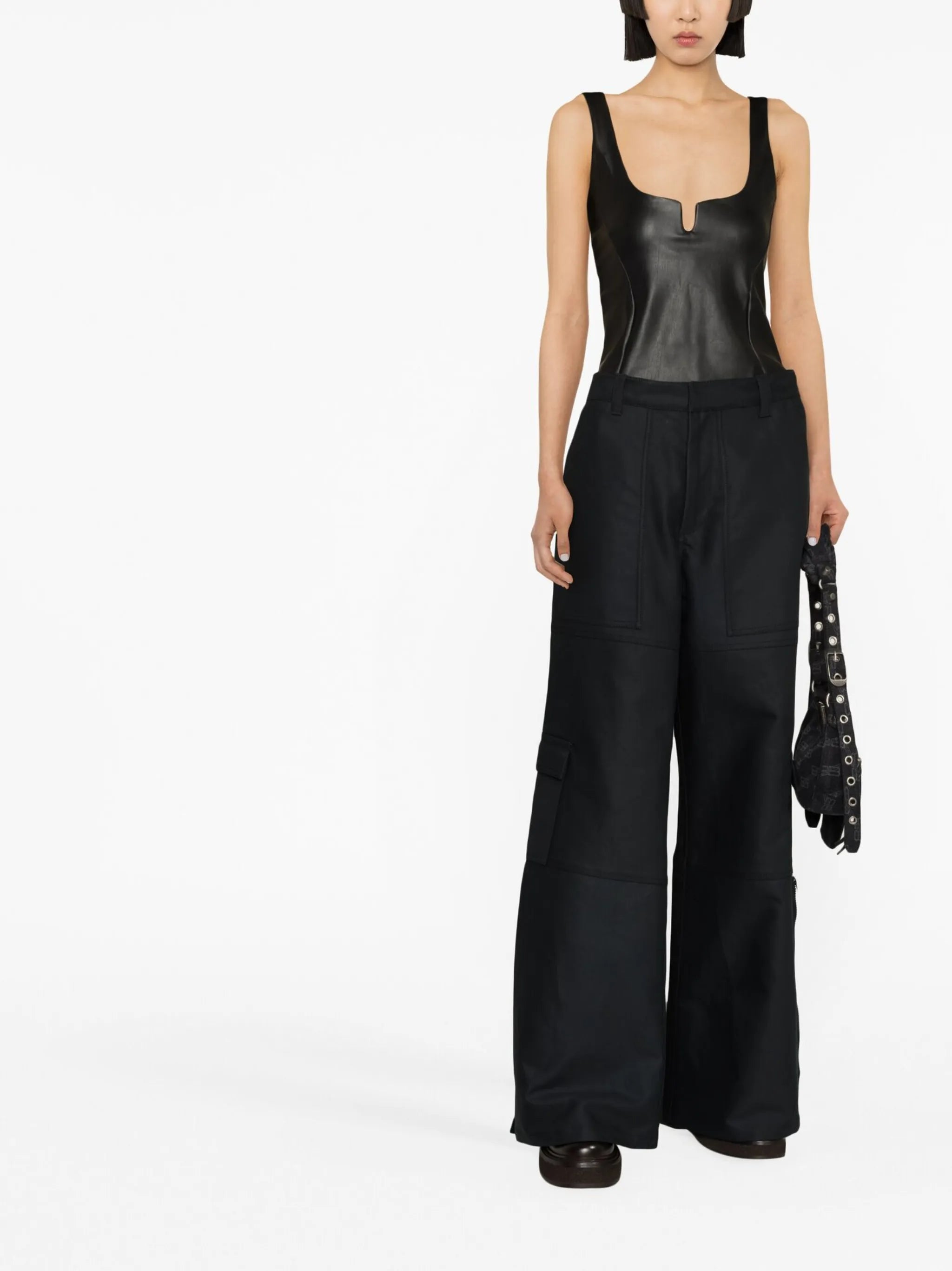 Neve faux leather vest