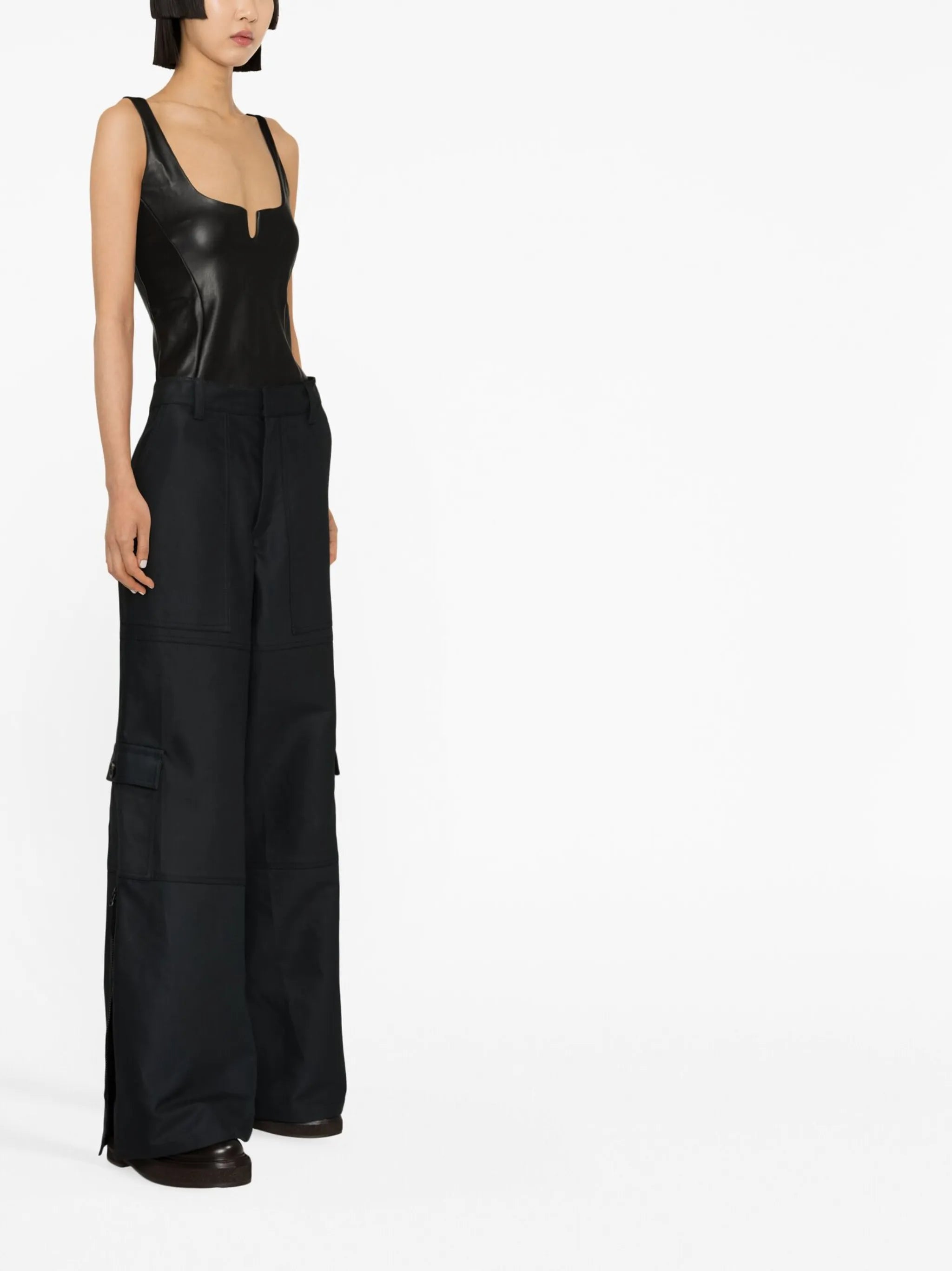 Neve faux leather vest