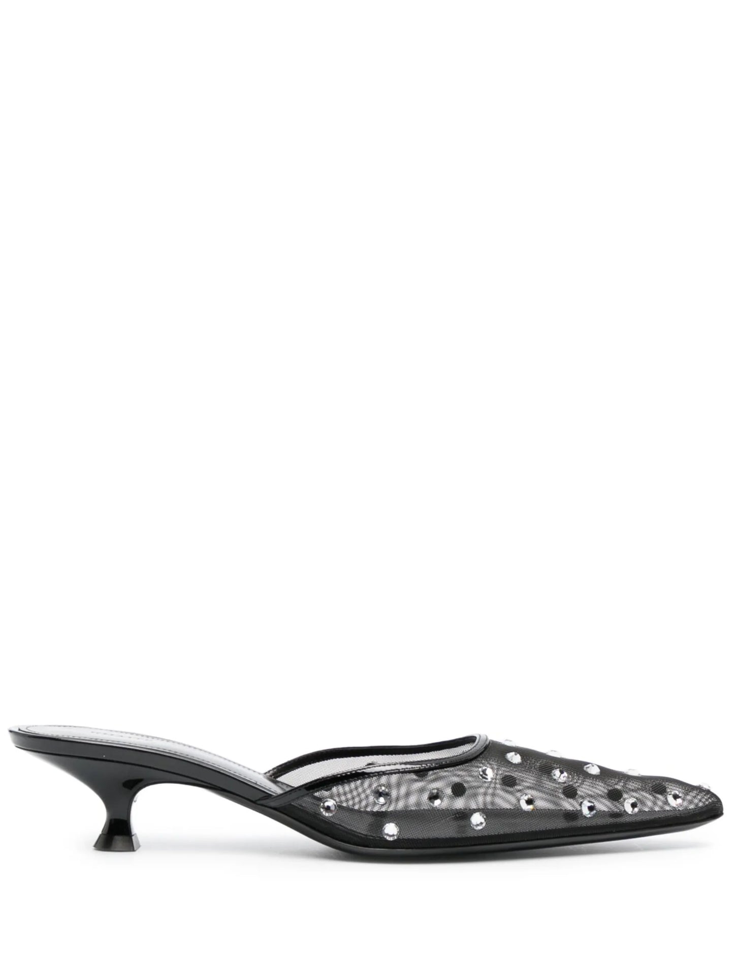 Minna 35mm crystal-embellished mules