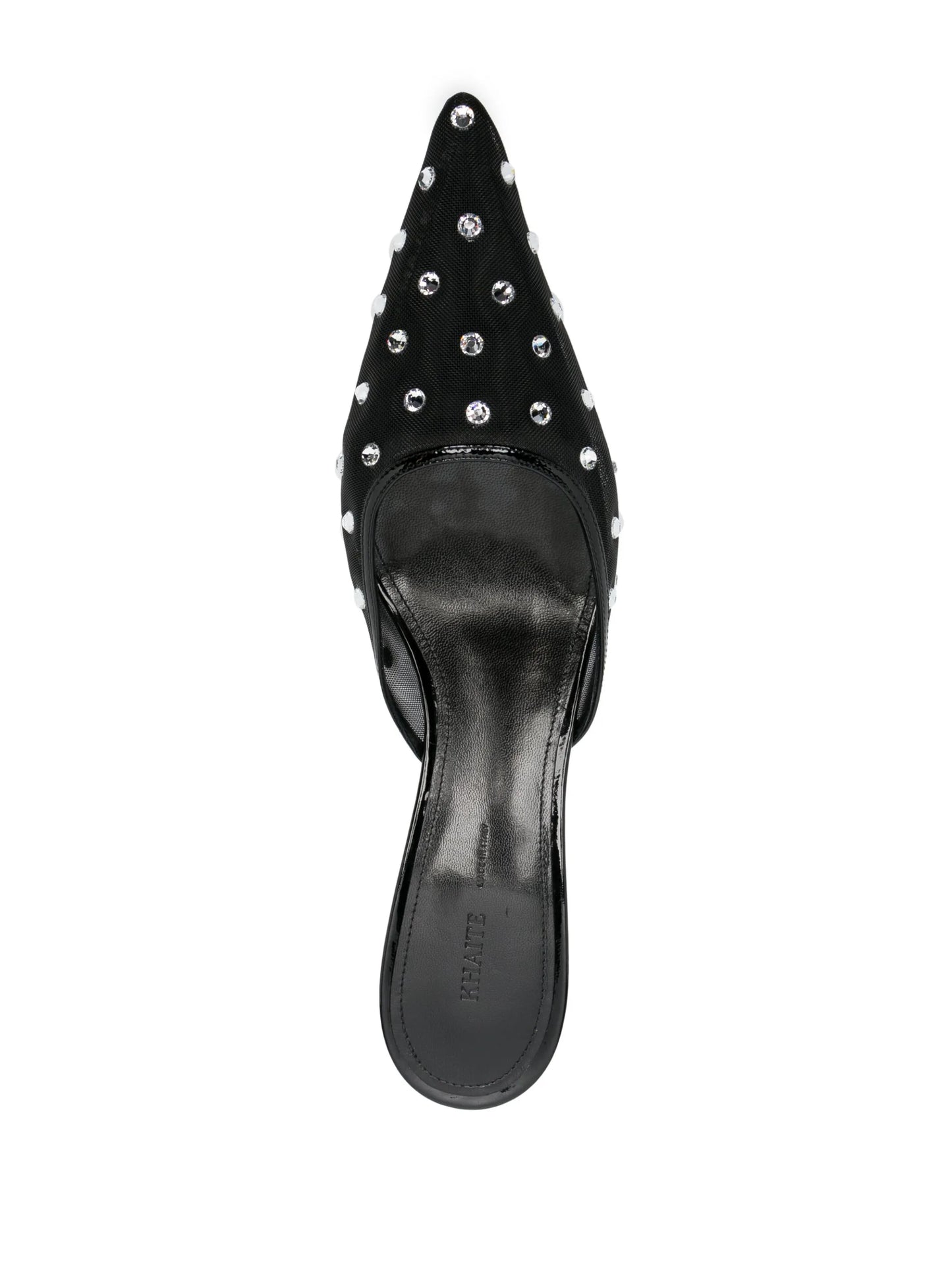 Minna 35mm crystal-embellished mules