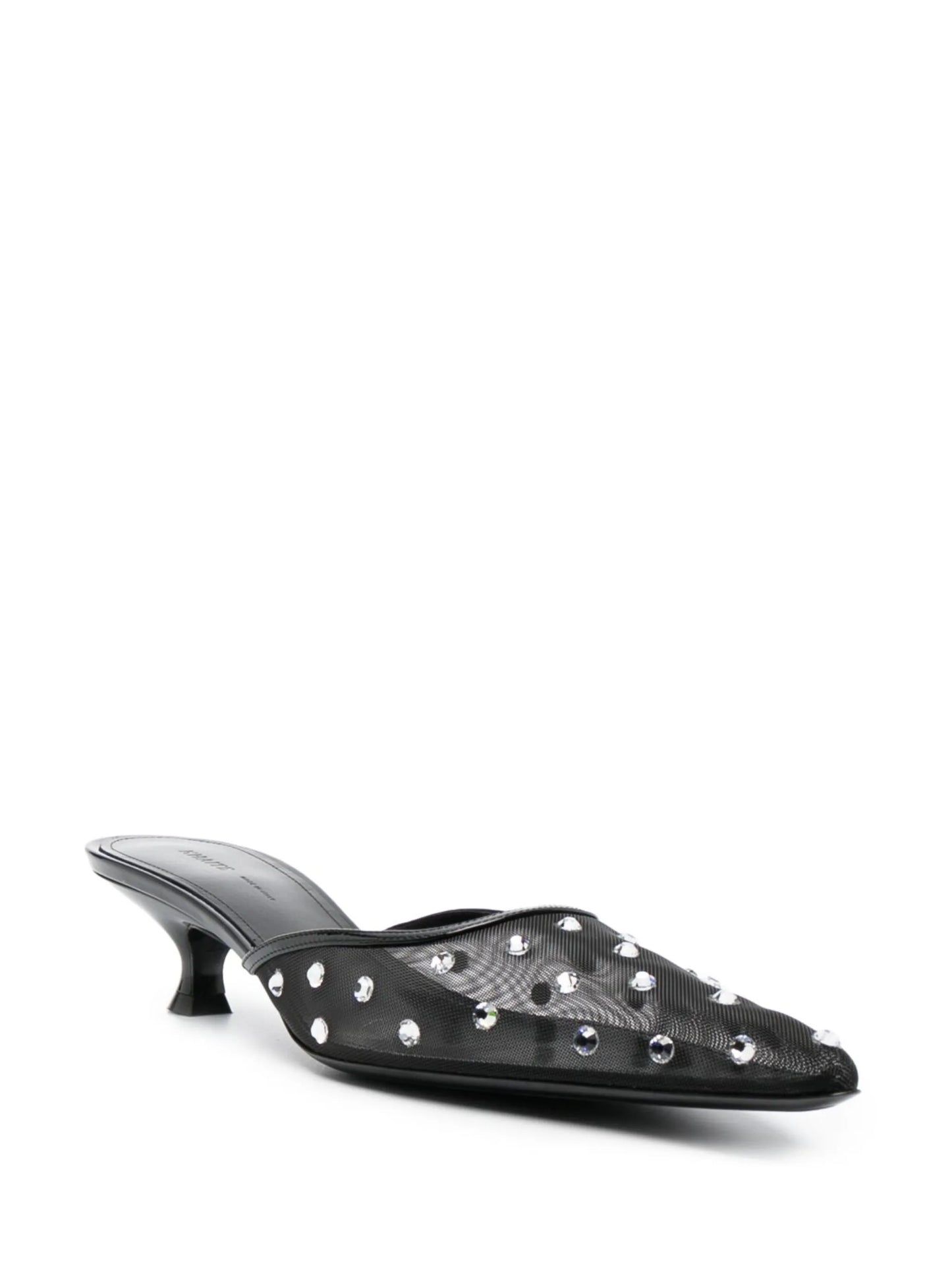 Minna 35mm crystal-embellished mules