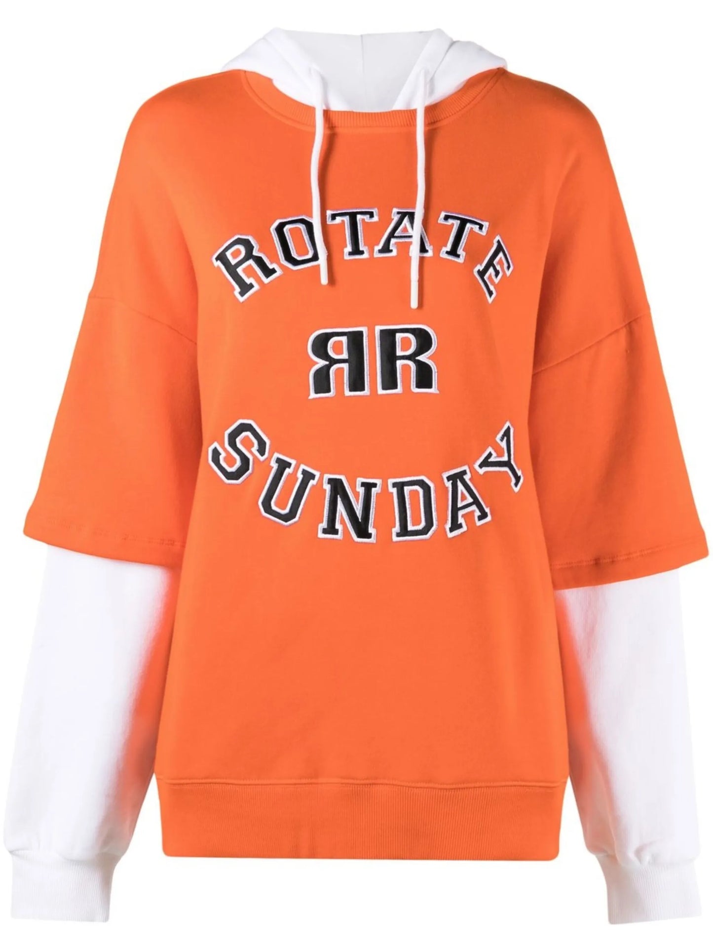 organic cotton logo hoodie