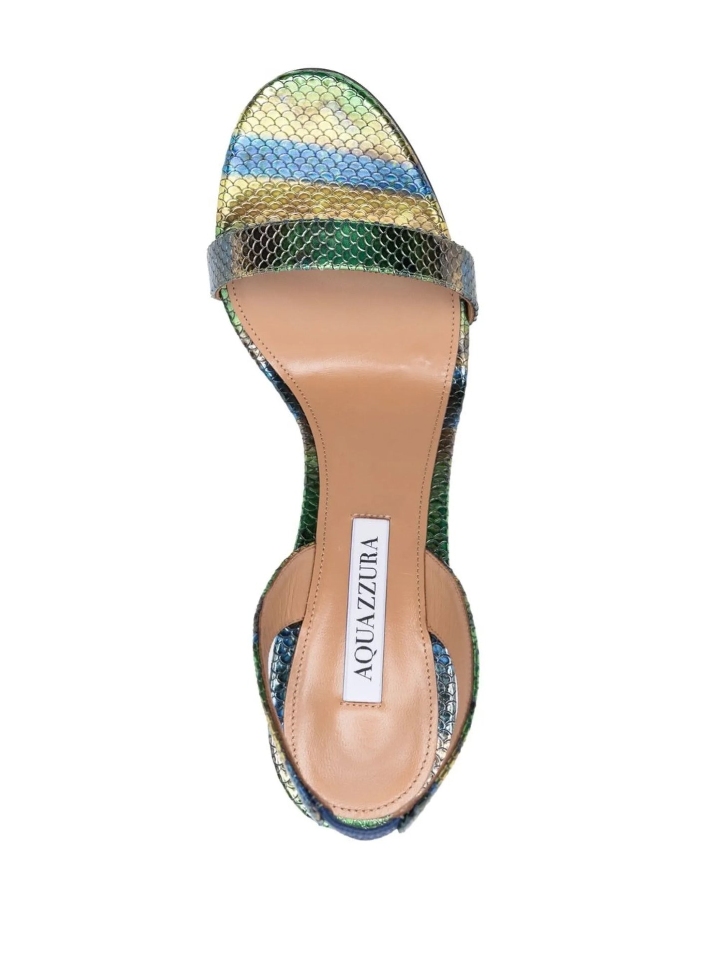 snakeskin-effect calf-leather sandals
