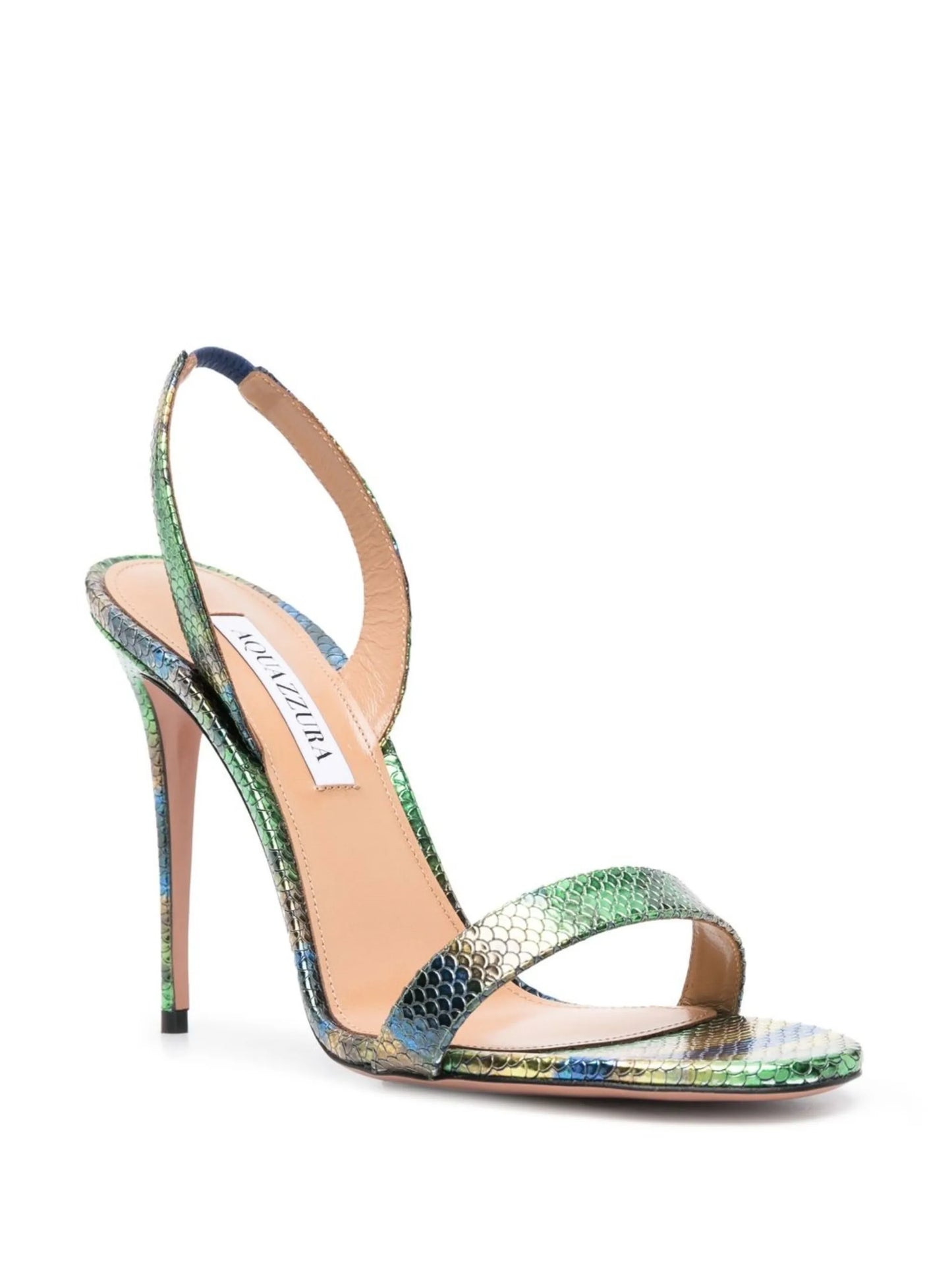 snakeskin-effect calf-leather sandals
