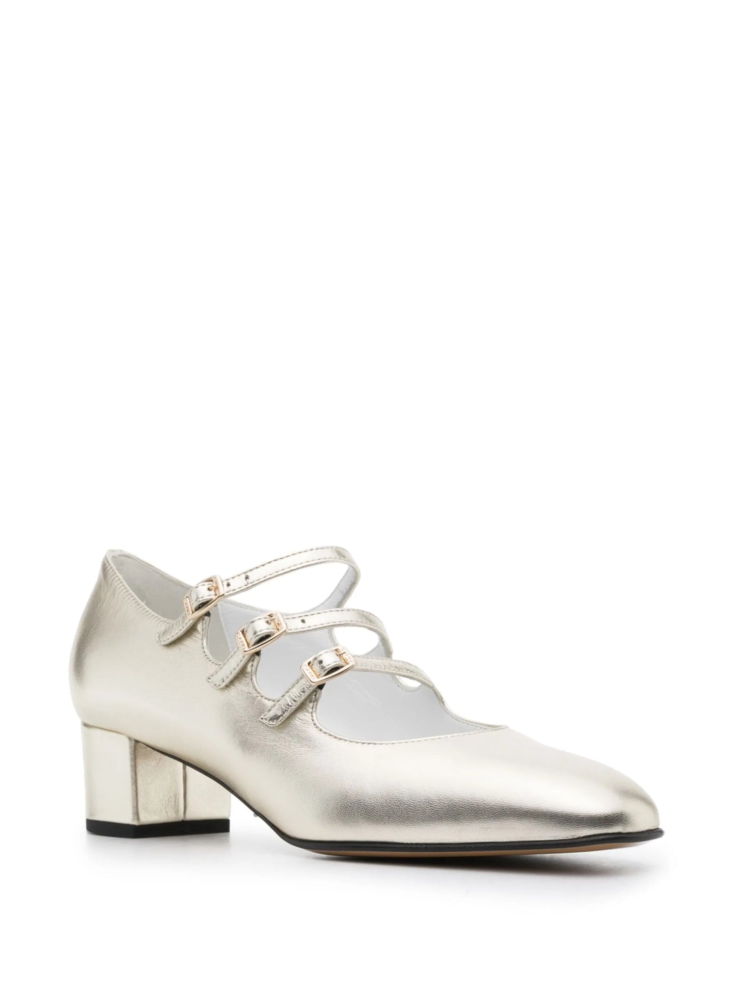 Kina 45mm metallic Mary Jane pumps