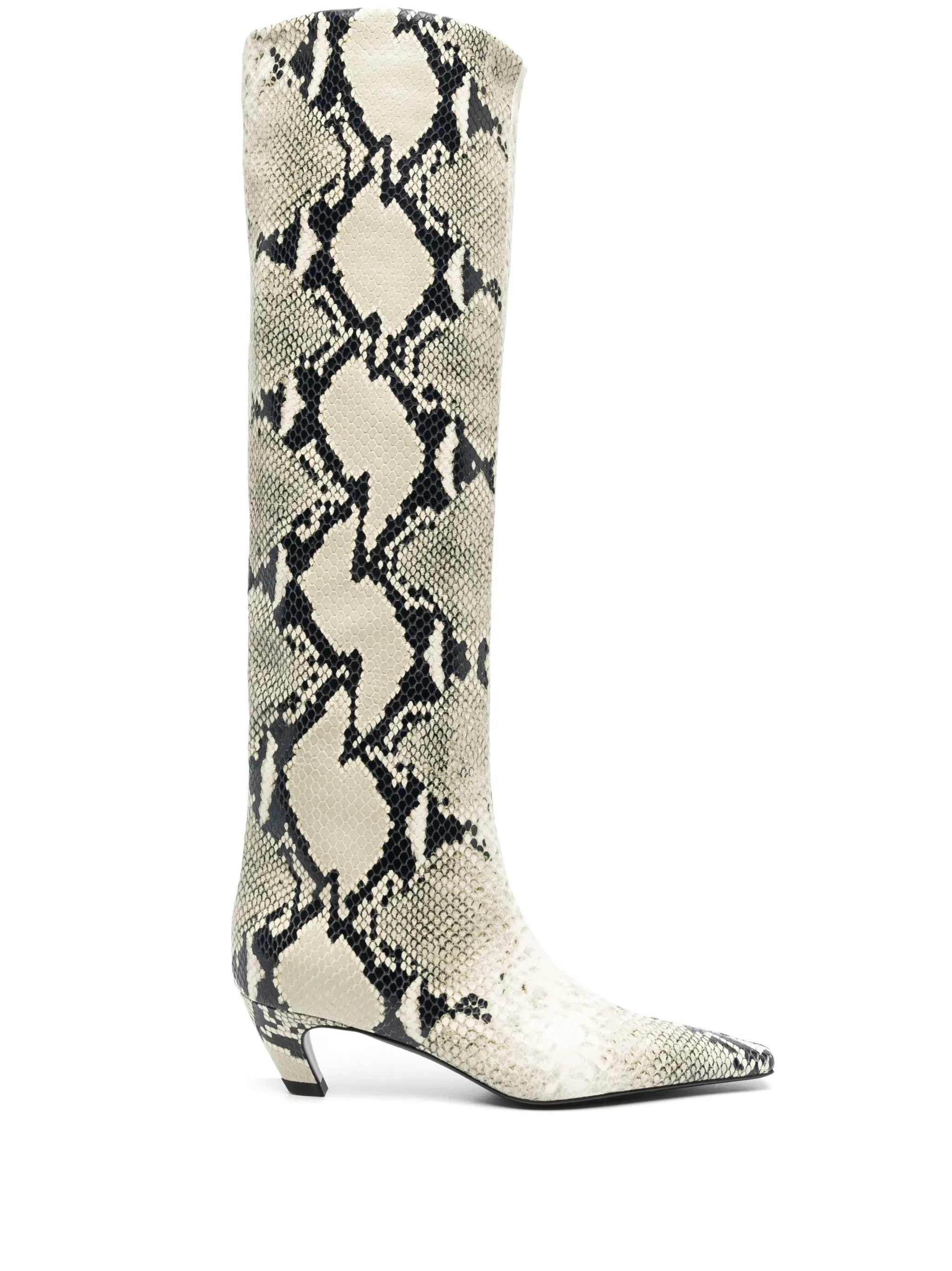 The Davis snakeskin-effect boots