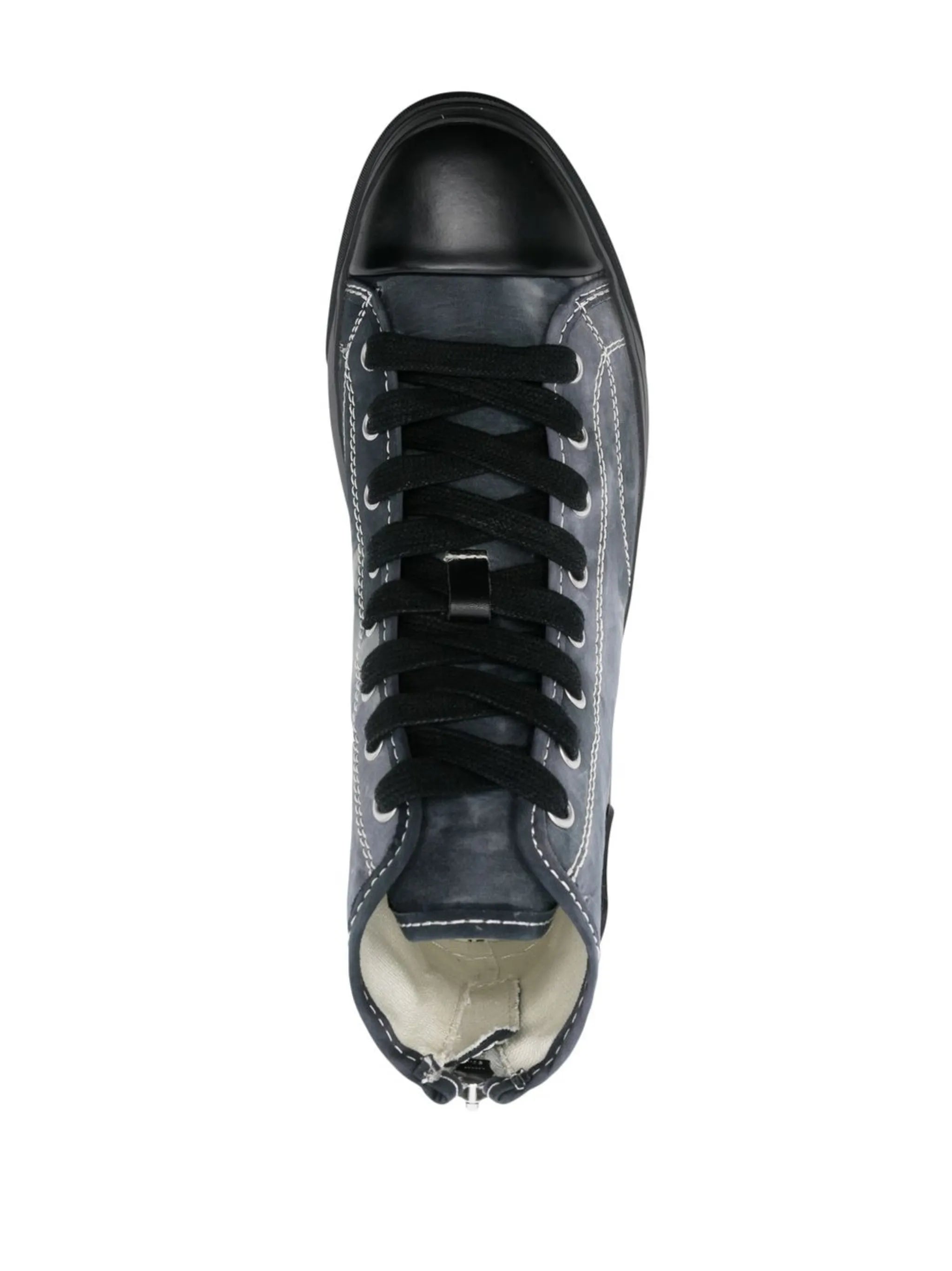 tie-dye hi-top sneakers
